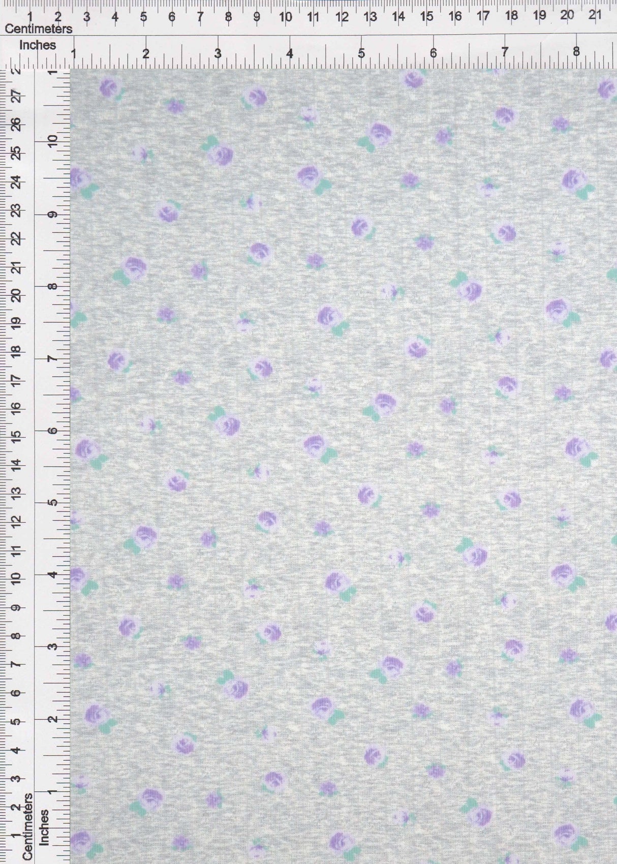 Pointelle Knit Ditsy Floral Print Fabric