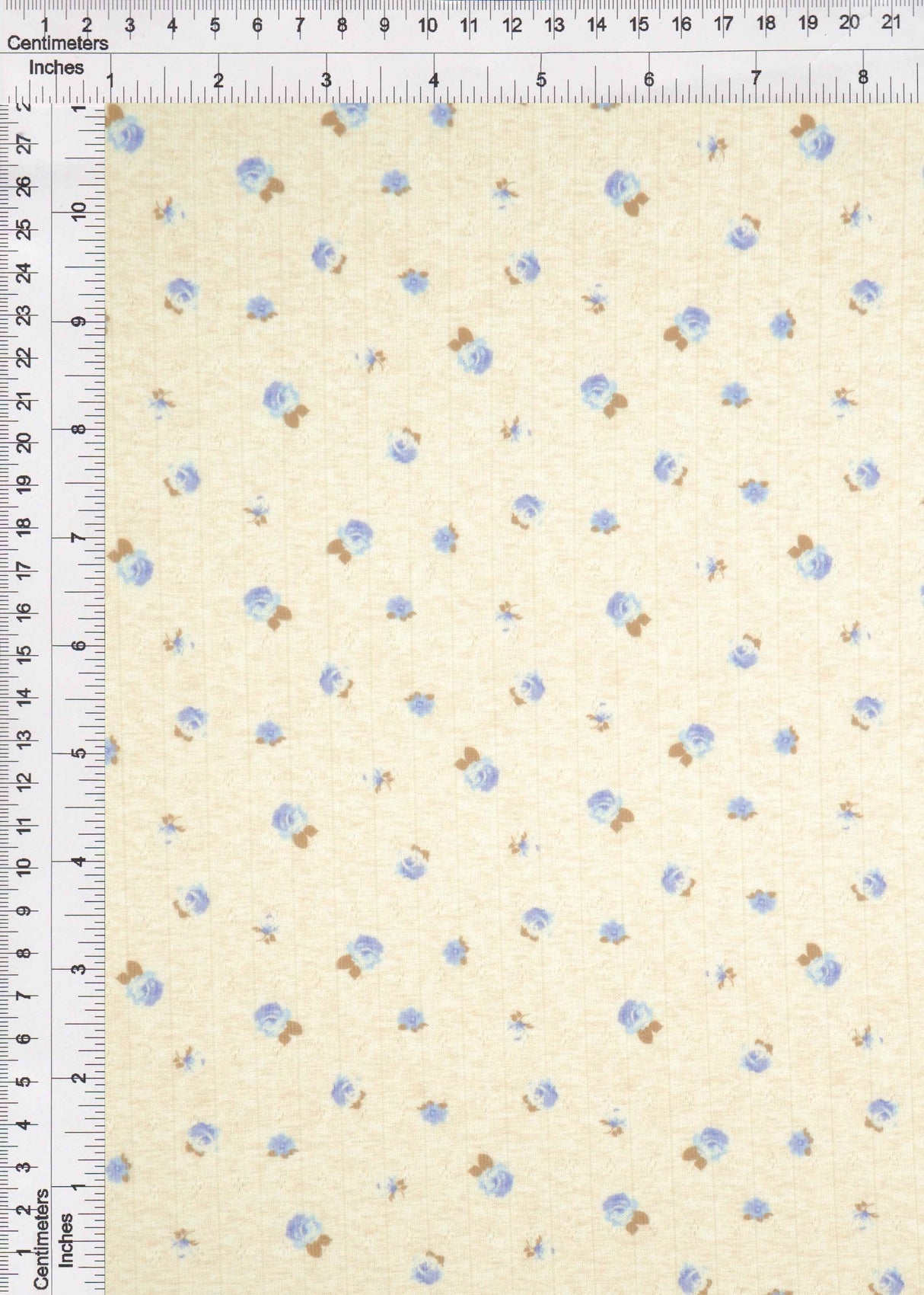 Pointelle Knit Ditsy Floral Print Fabric