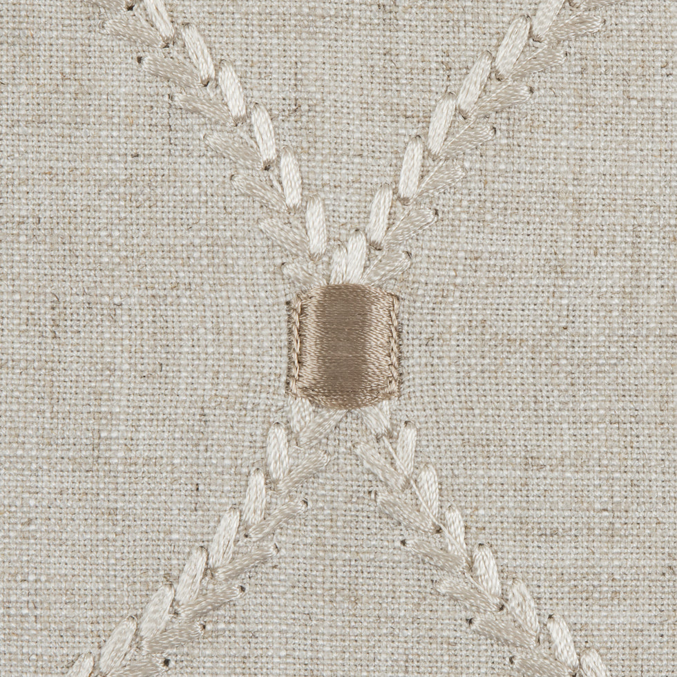 Flax Classical Rayon Embroidered Linen