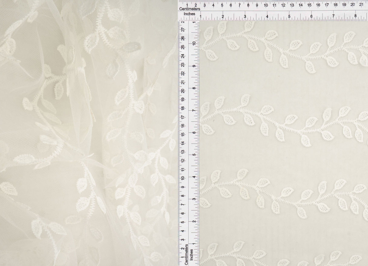 Embroidered Sequin Mesh Stretch Fabric