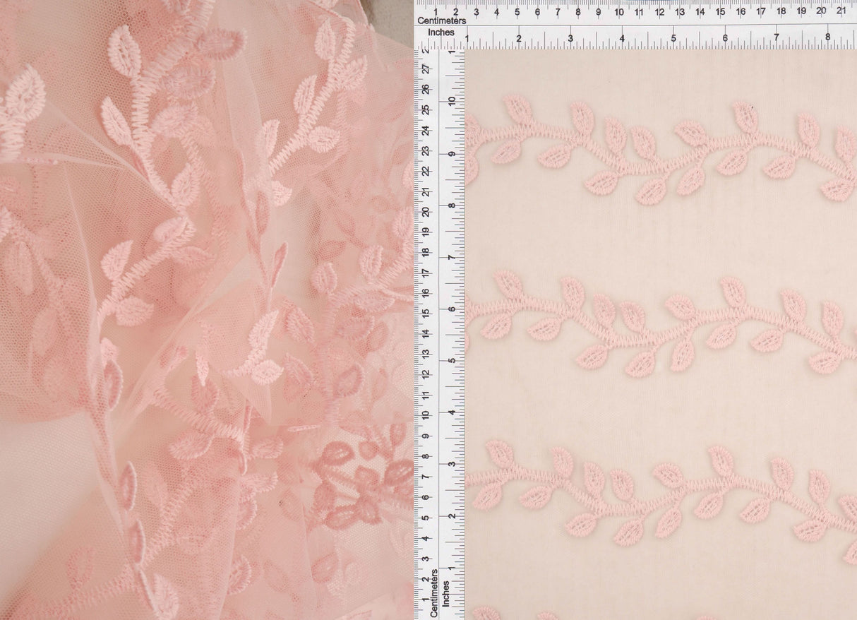 Embroidered Sequin Mesh Stretch Fabric