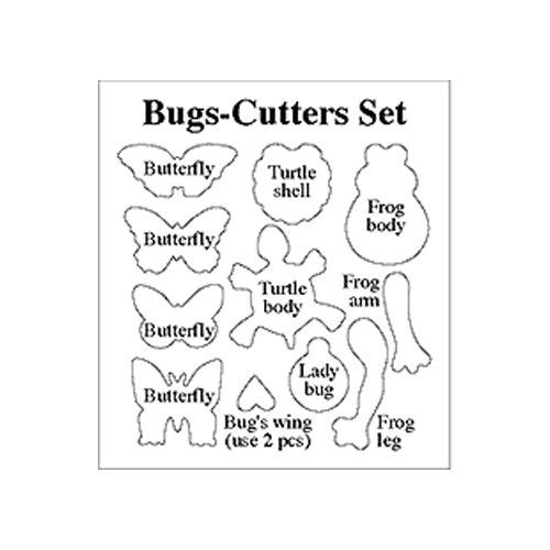 Makin's Clay Tin Bug Cutter Set, 11 piece