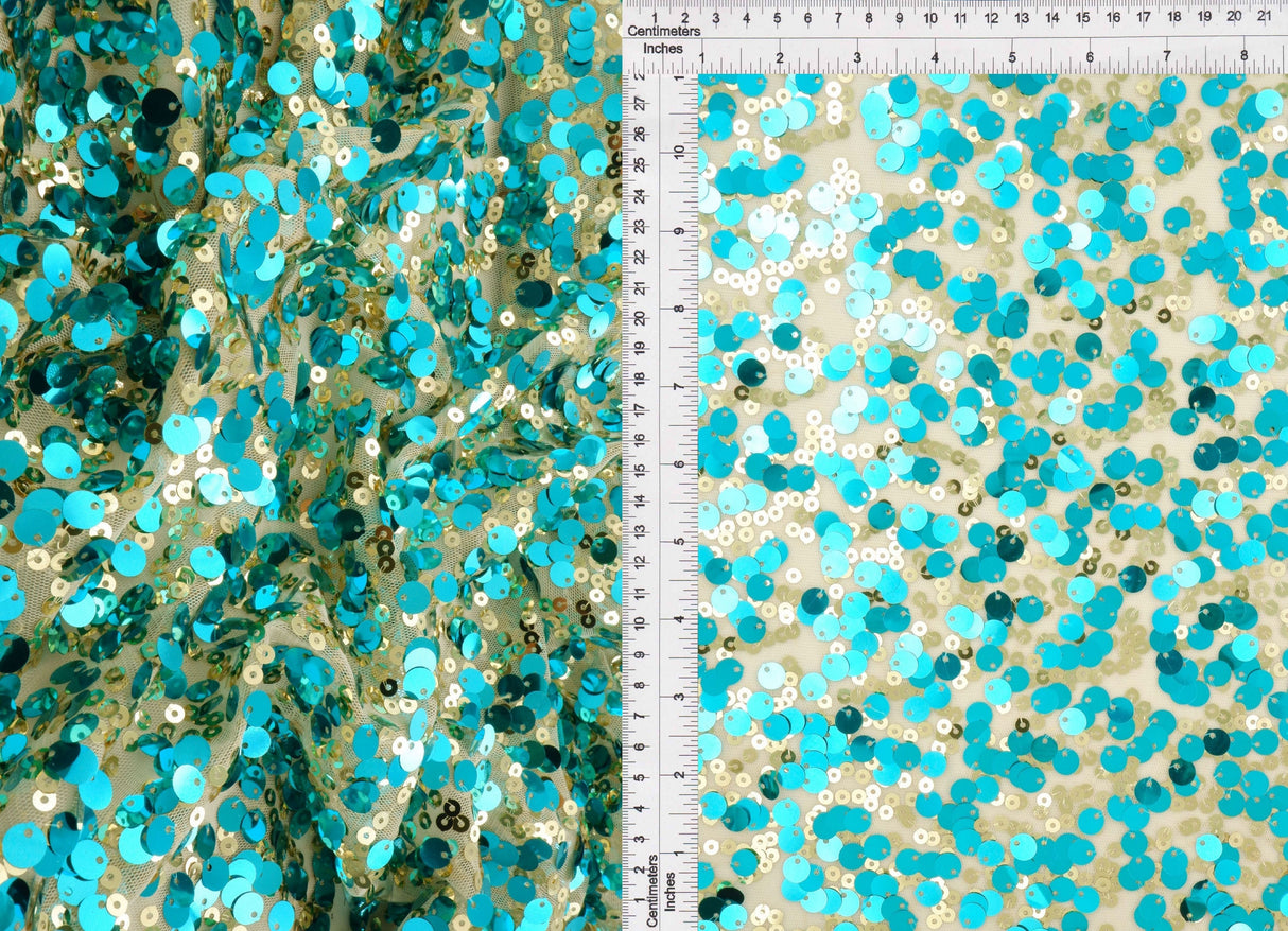 Sequin Mesh Stretch Fabric