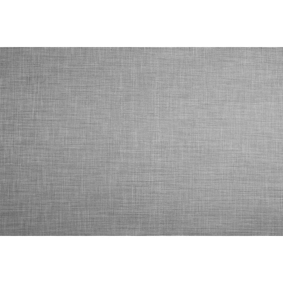 Silver Polyester-Cotton Basketwoven Tweed