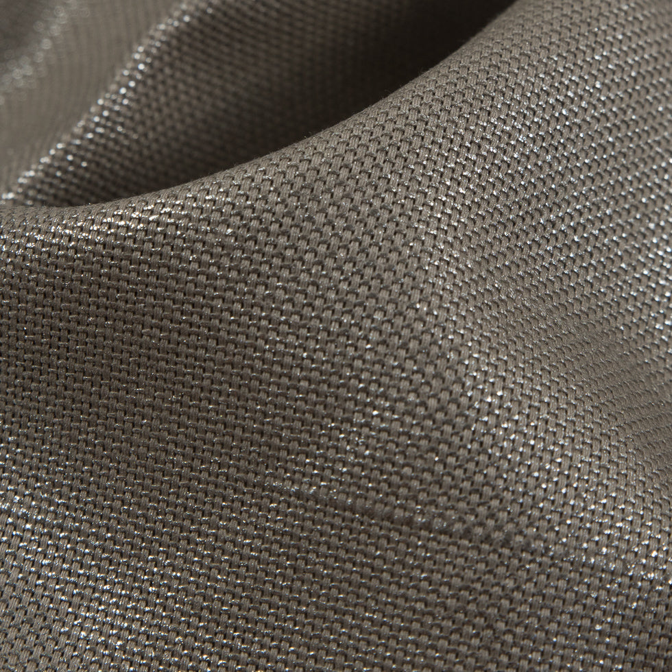 Metallic Silver/Mercury Blended Linen Woven