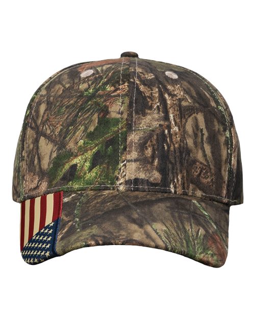 Kati Camo Woven USA Flag Cap