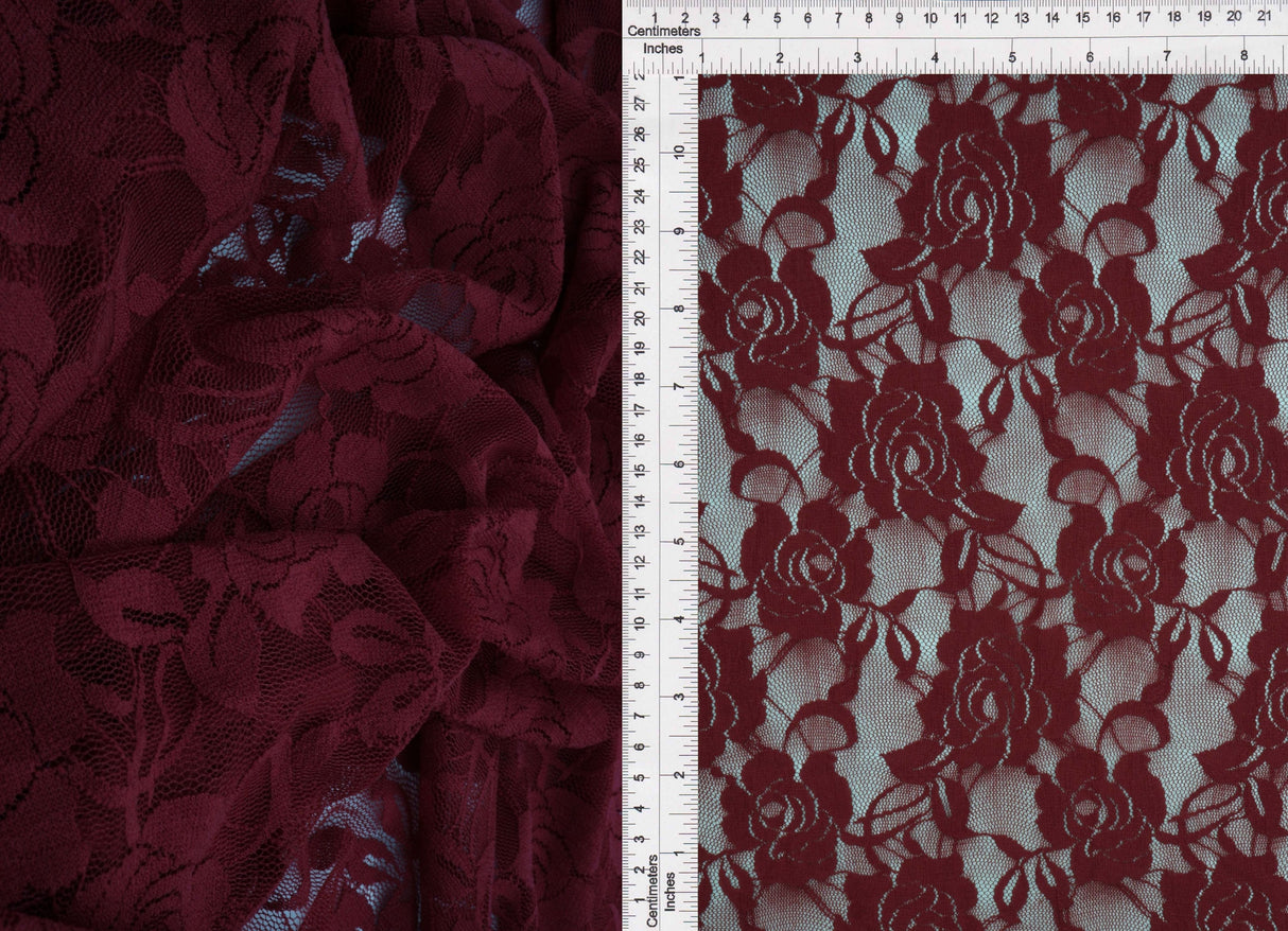 Solid Lace Fabric in Black