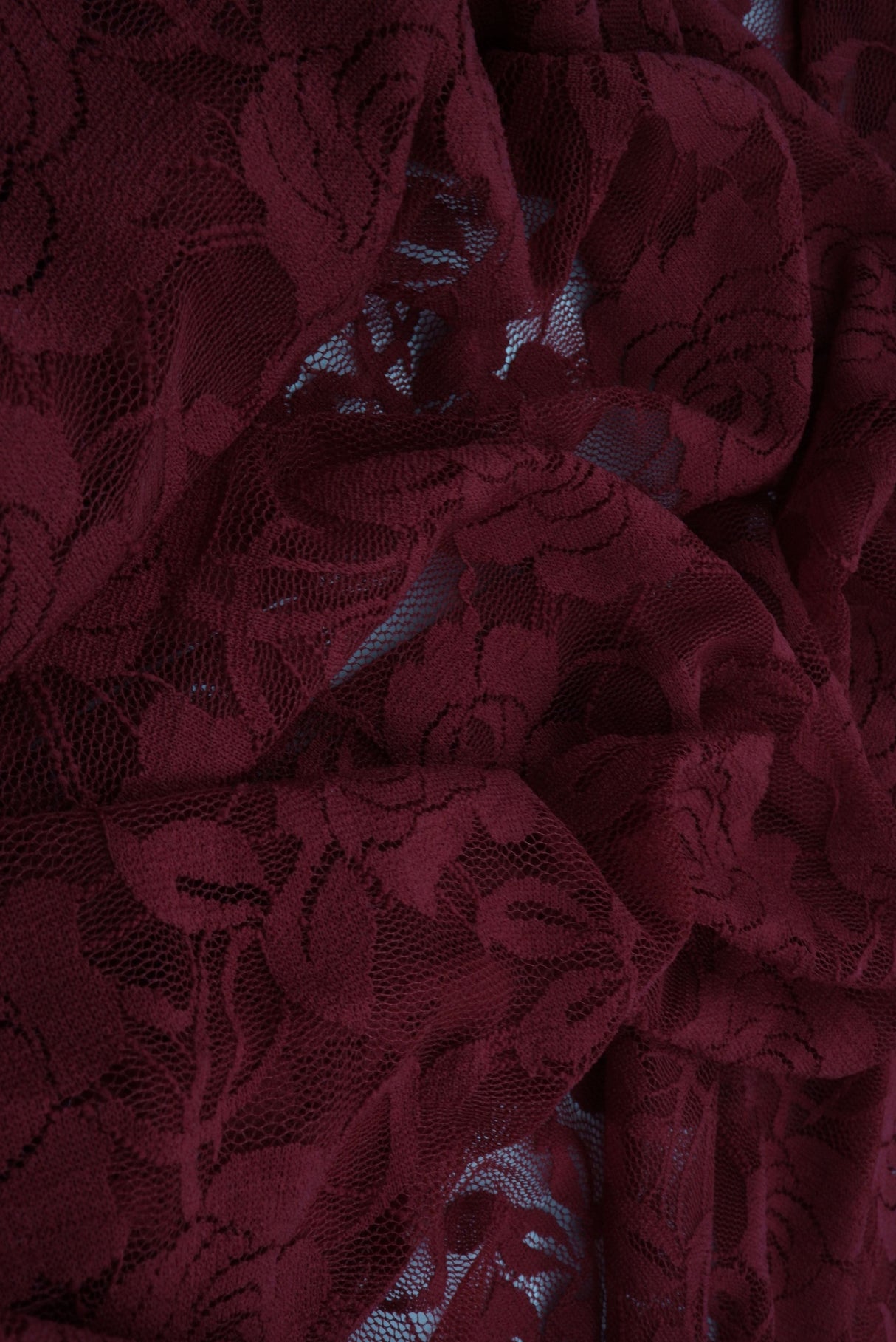Solid Lace Fabric in Black