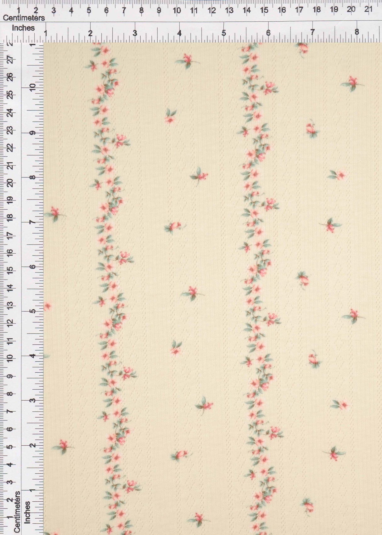 Floral Pointelle Knit Fabric