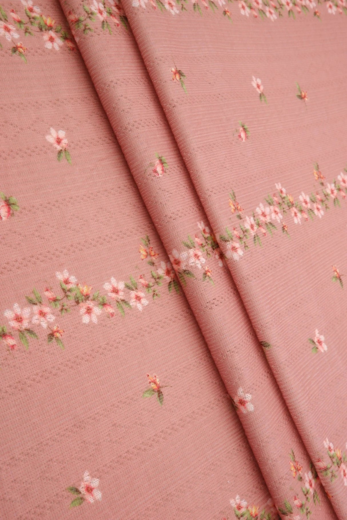 Ditsy Floral Pointelle Print Fabric 58/60" Wide