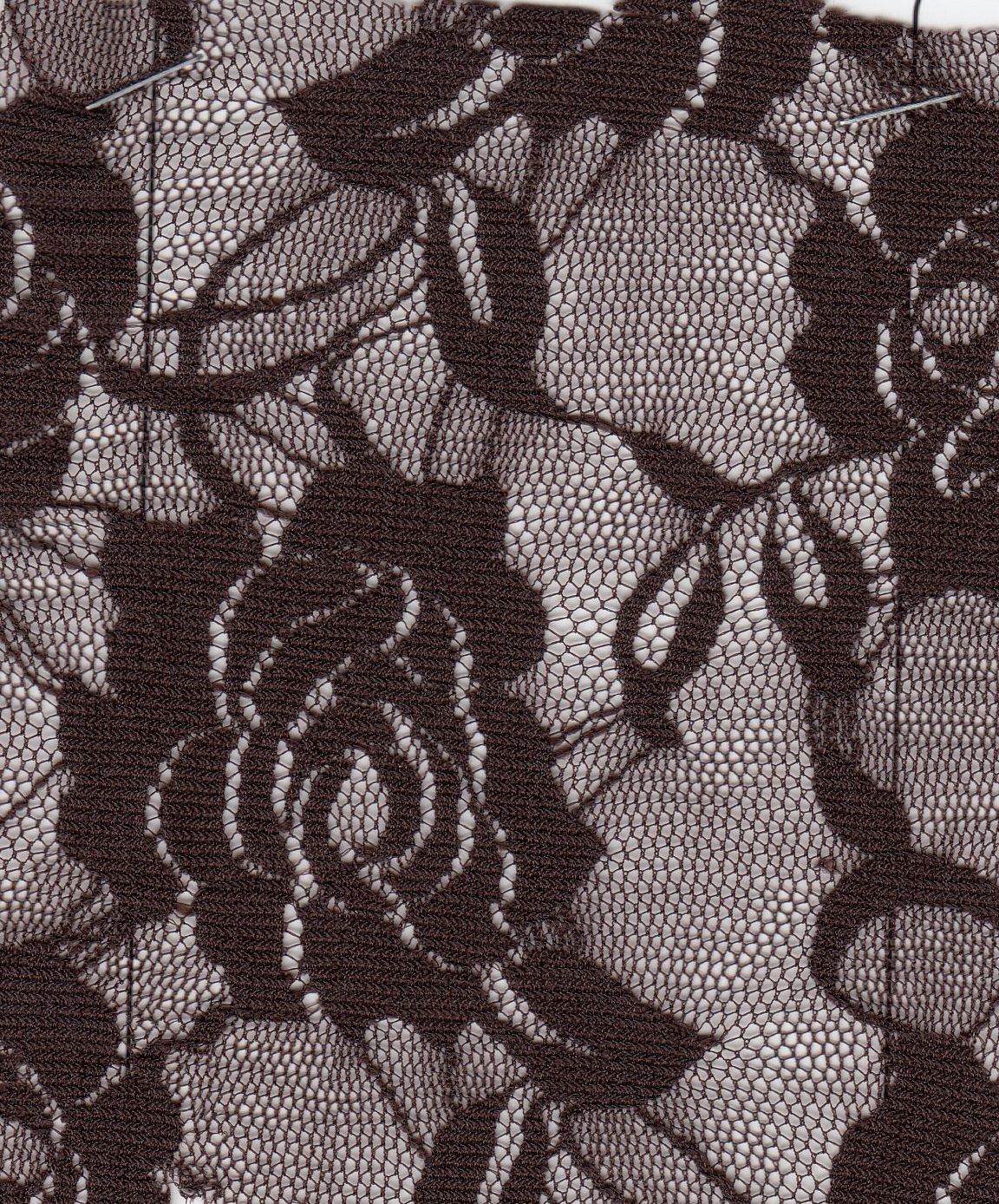 Solid Lace Fabric in Black