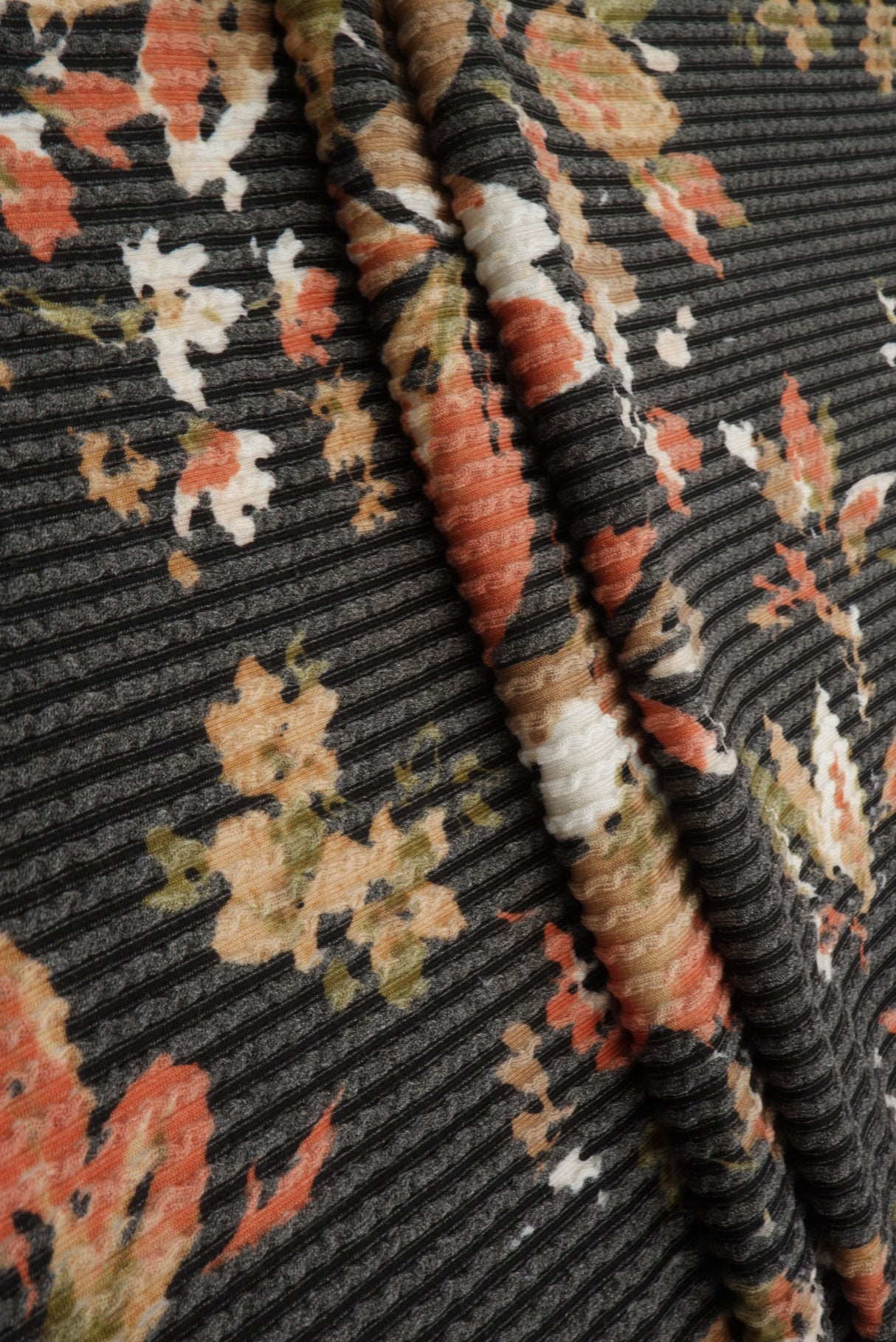 Floral Jacquard Double Knit Fabric