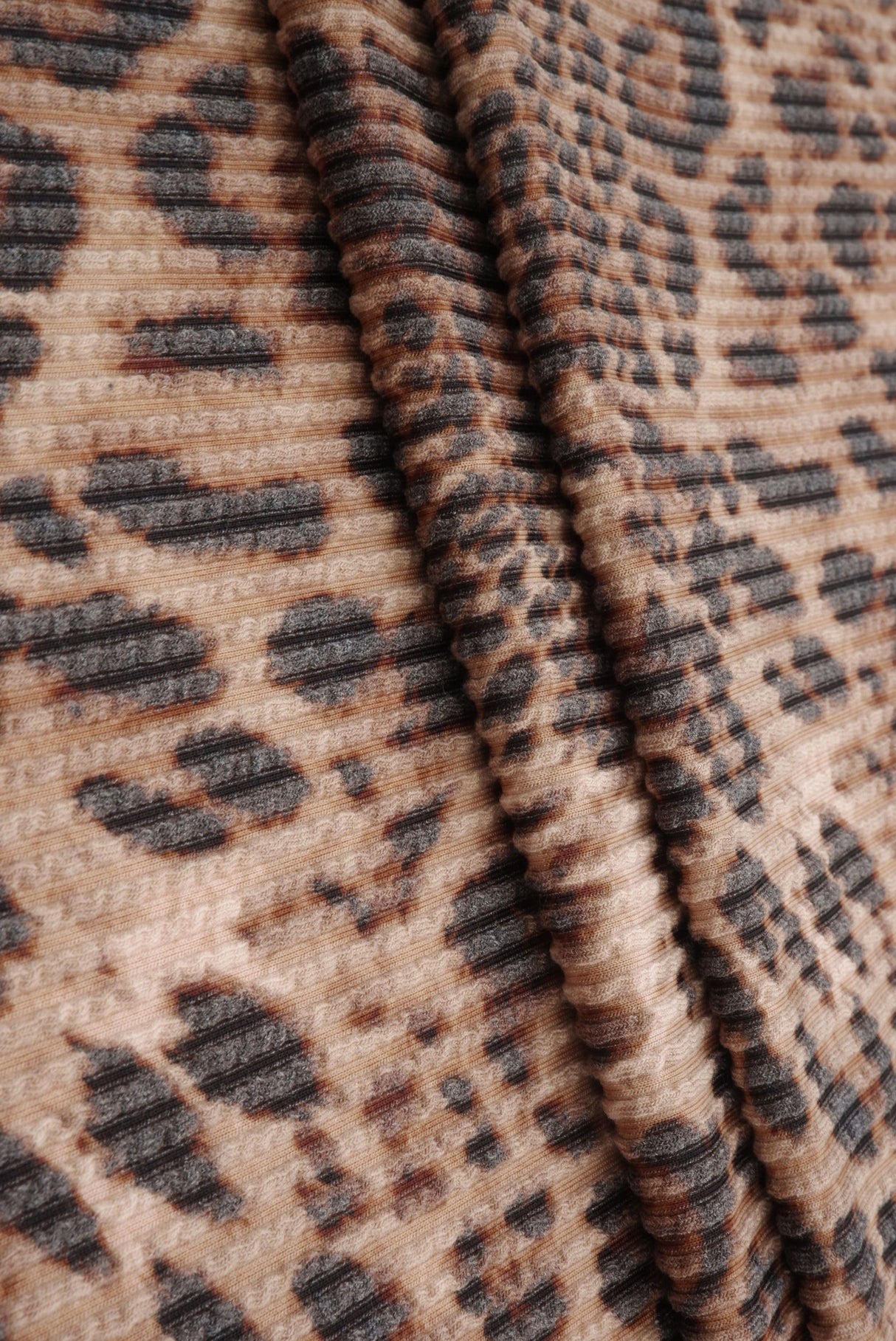 Double Knit Leopard Print Fabric