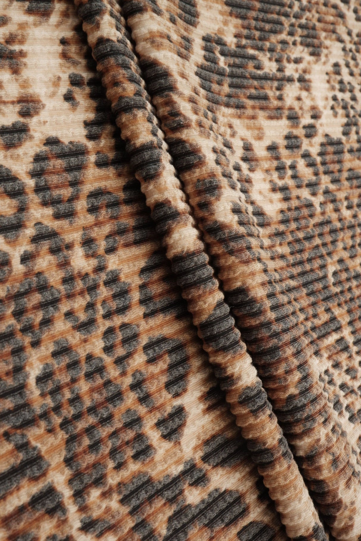 Double Knit Leopard Print Fabric