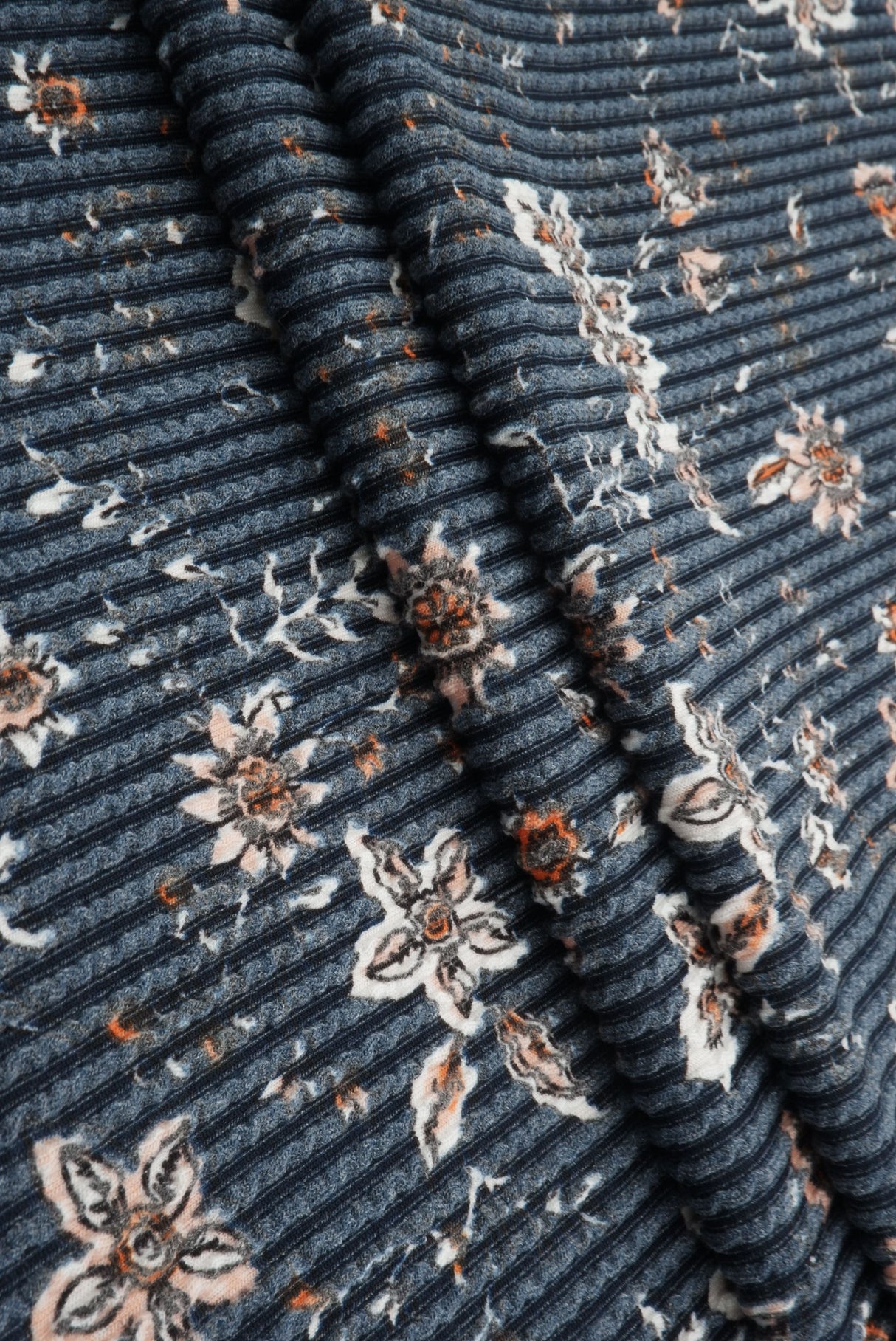 Floral Double Knit Fabric Boho Print