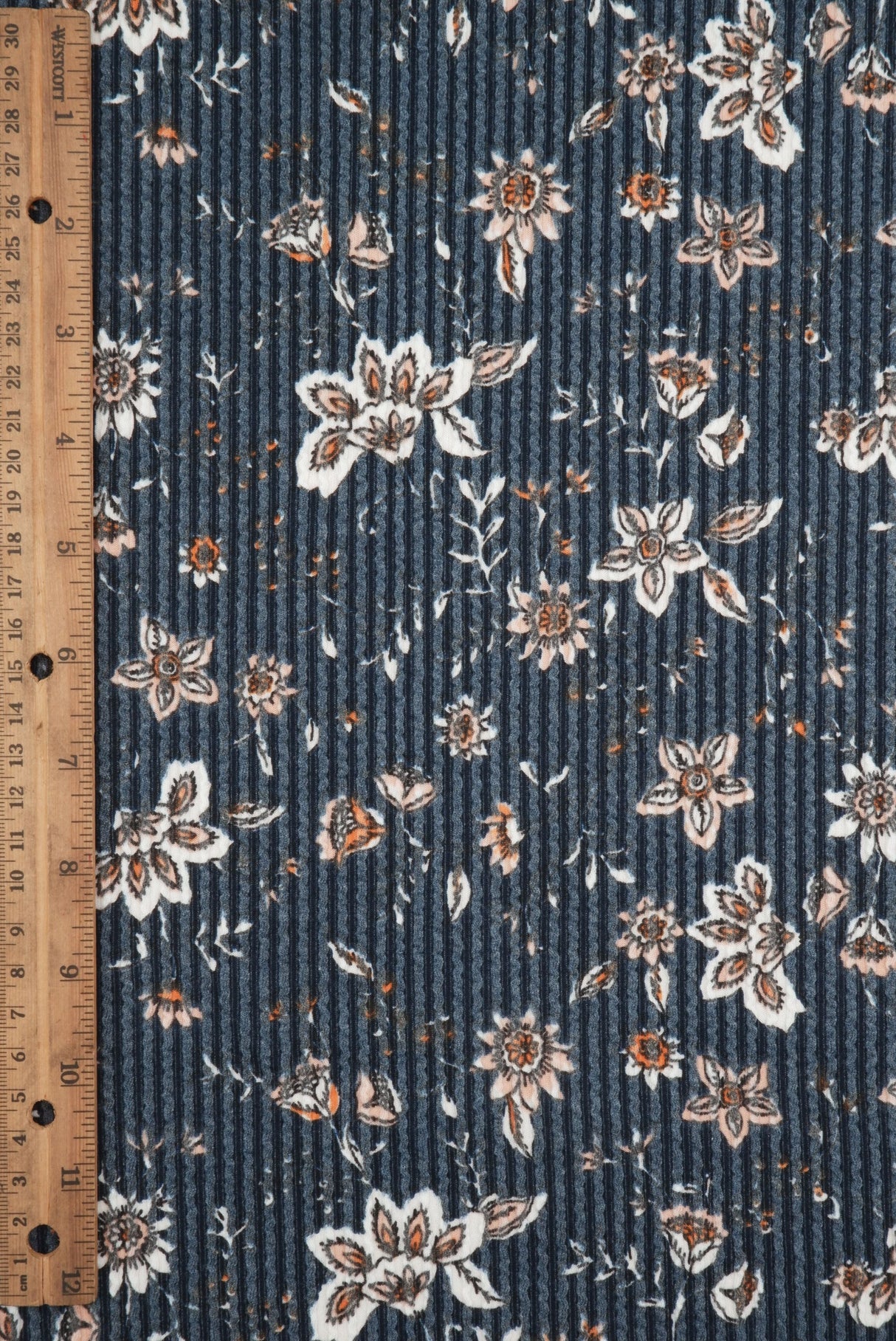 Floral Double Knit Fabric Boho Print