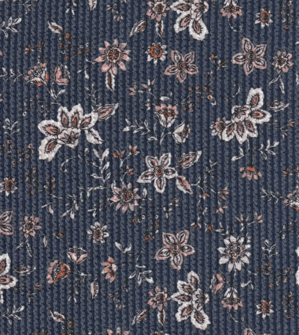 Floral Double Knit Fabric Boho Print