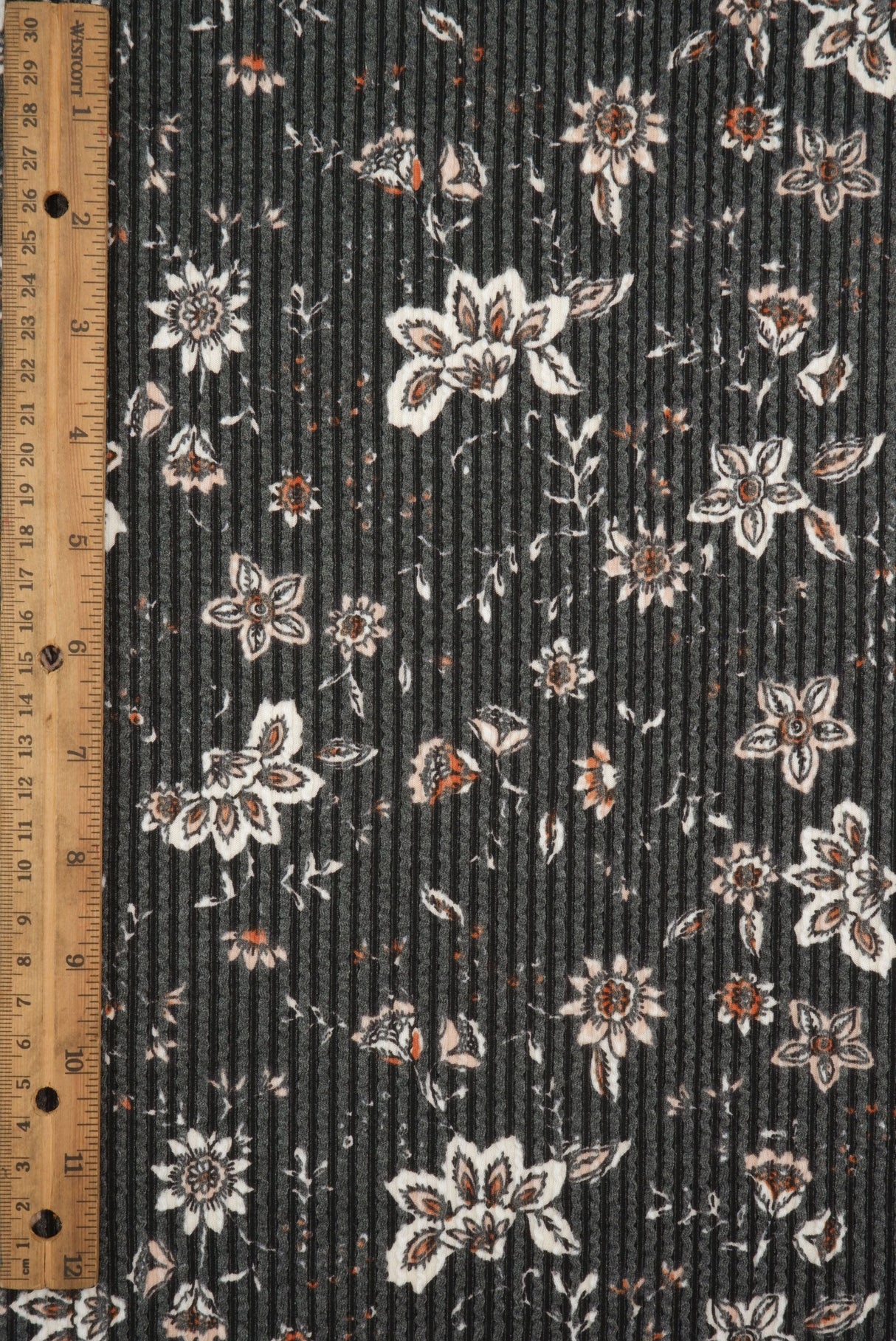 Floral Double Knit Fabric Boho Print