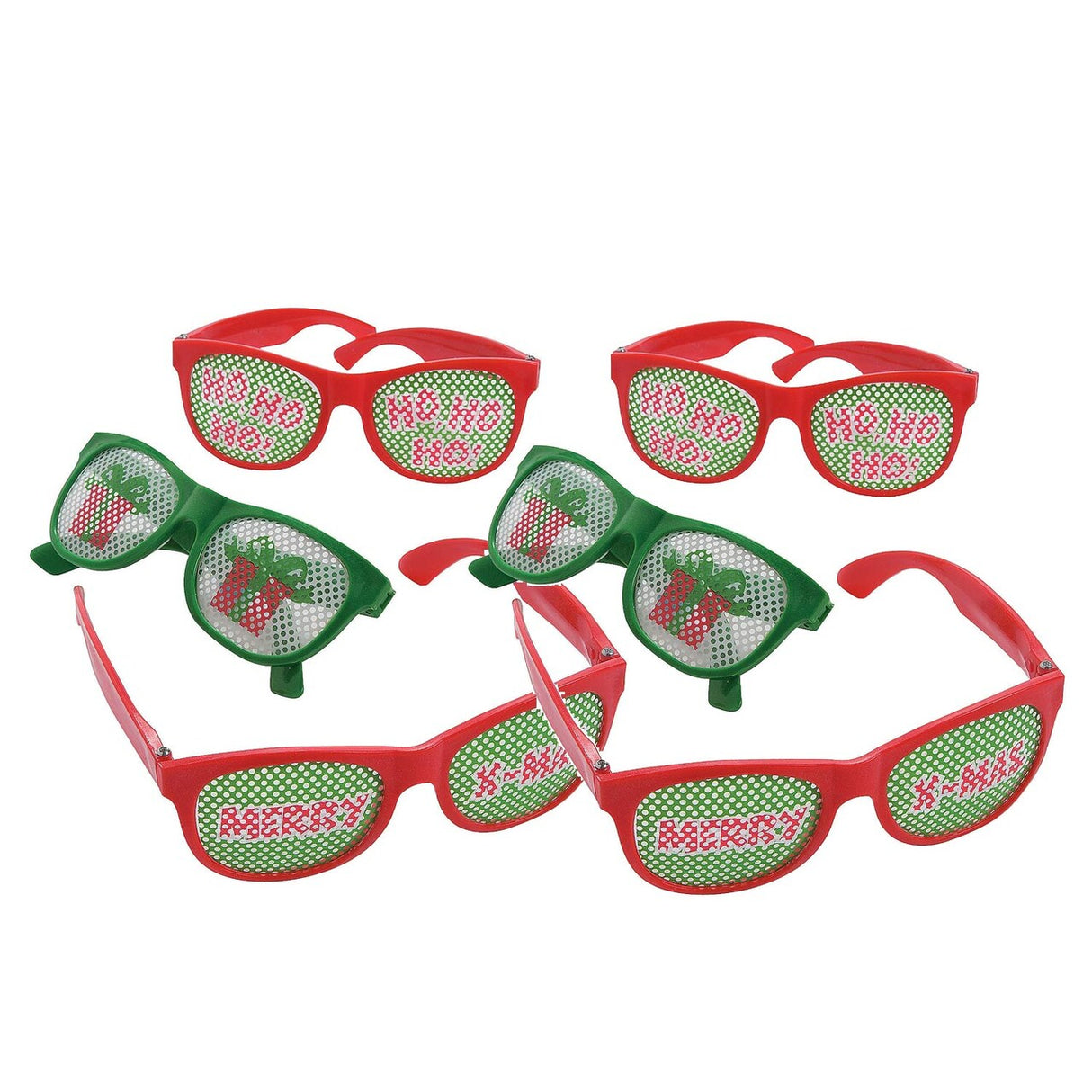 Christmas Fun Pinhole Glasses – Pack of 12