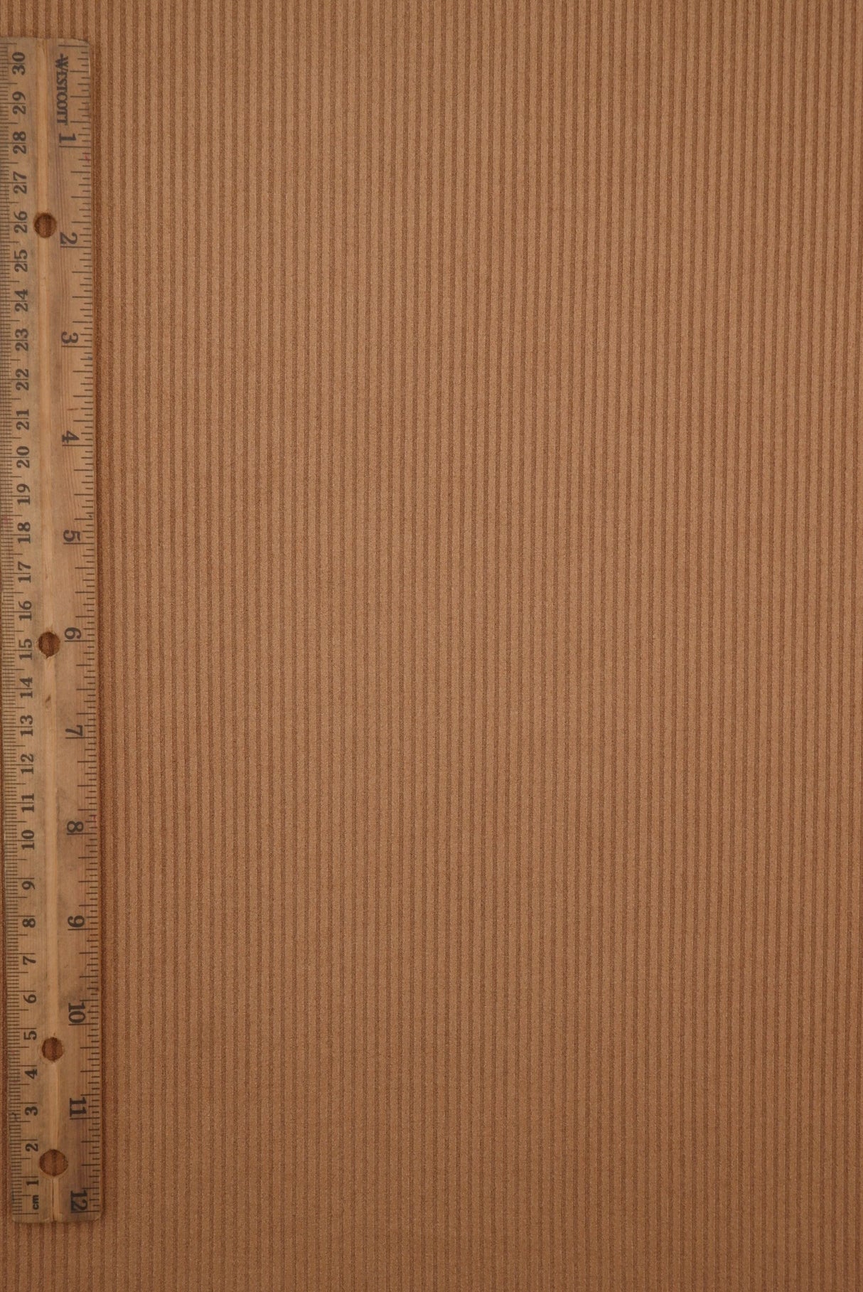 Micro Suede Rib Knit Fabric Brown