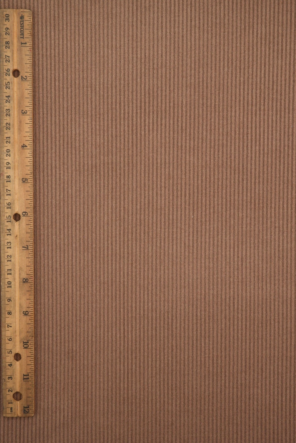 Micro Suede Rib Knit Fabric Brown