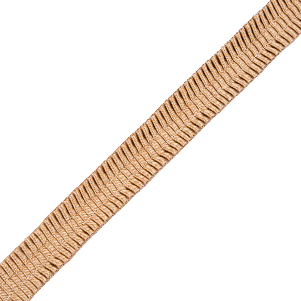Italian Gold Deep Knife Pleated Trimming - 1"