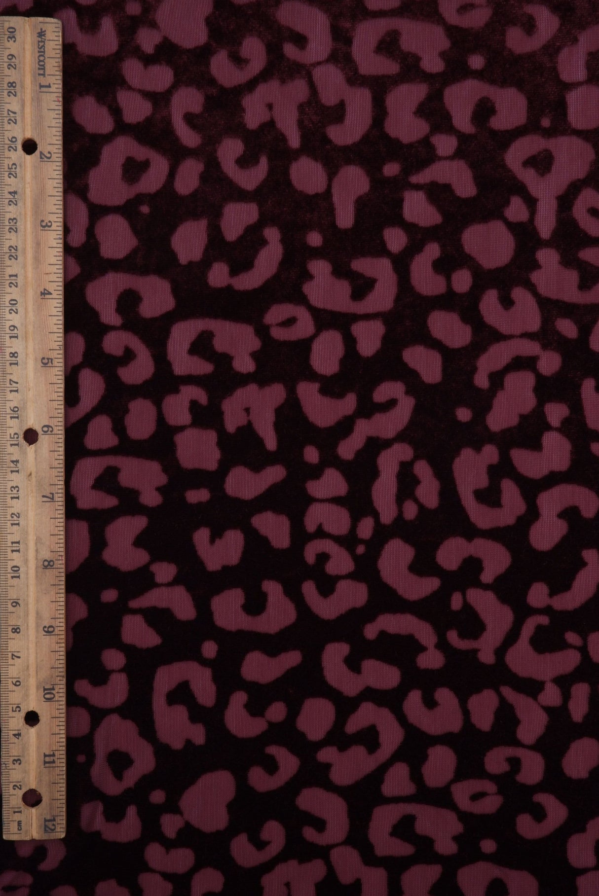 Velvet Burnout Knit Animal Print Fabric