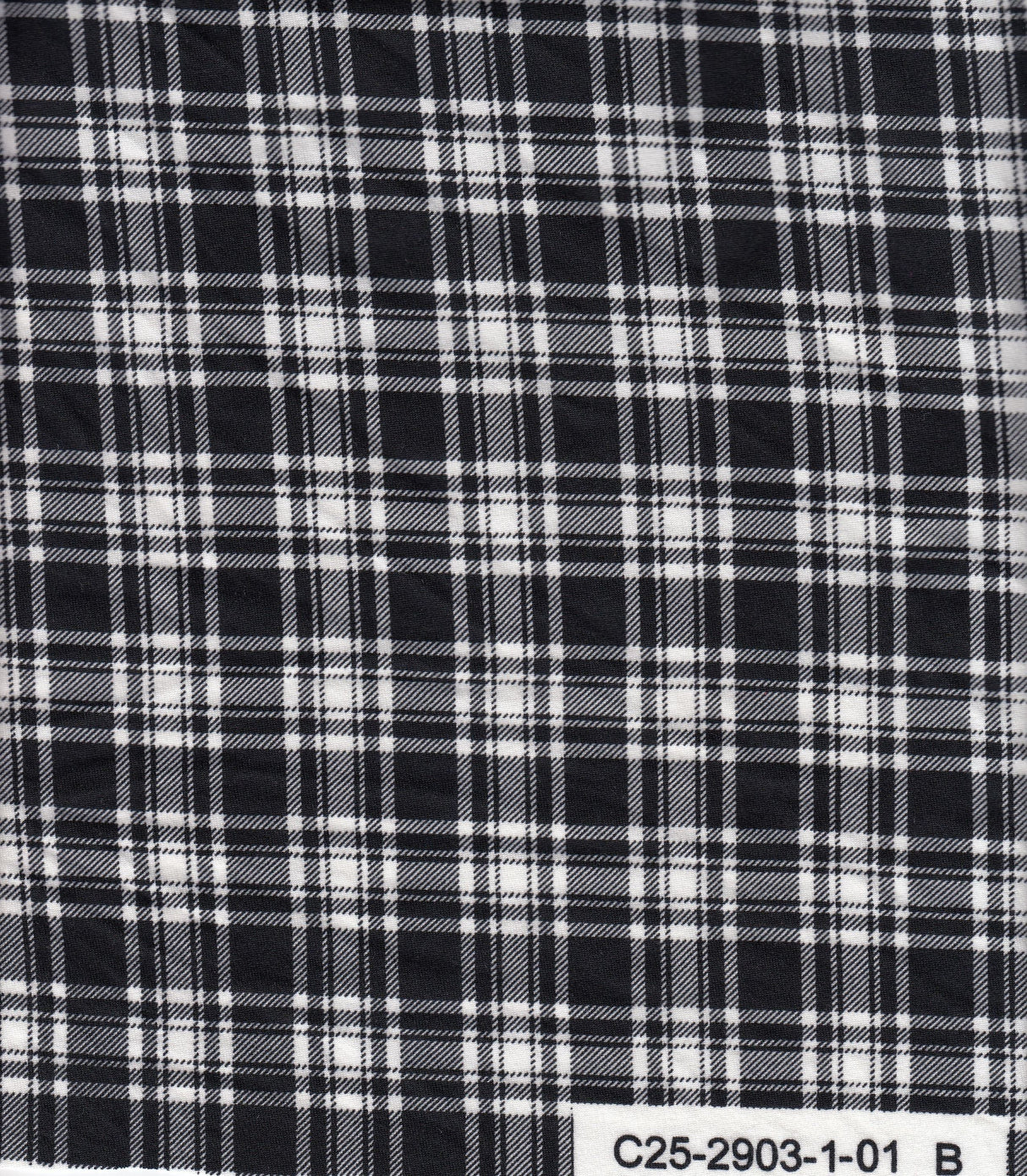 Plaid Print Knit Fabric