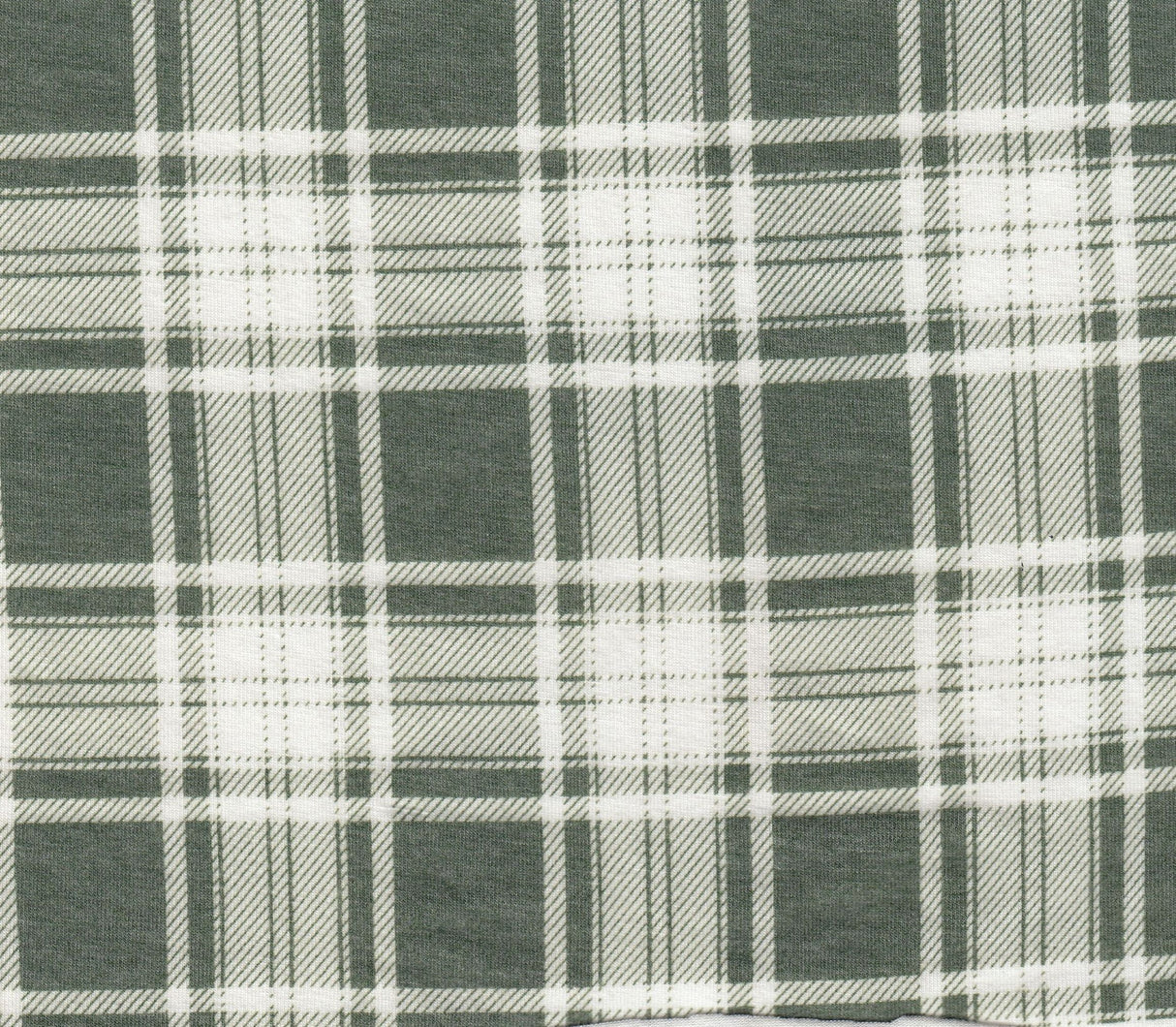 Plaid Print Knit Fabric
