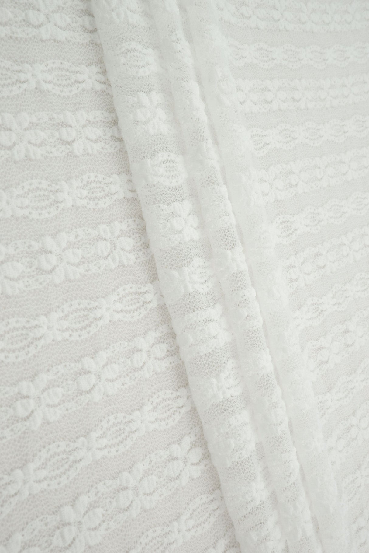 Ditsy Flower Stripe Nylon Spandex Lace