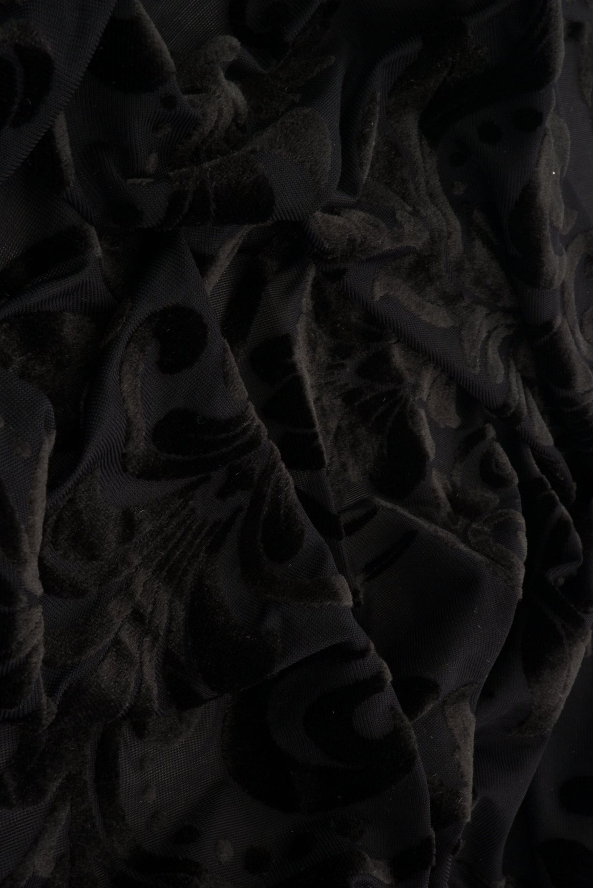 Damask Velvet Burnout Fabric
