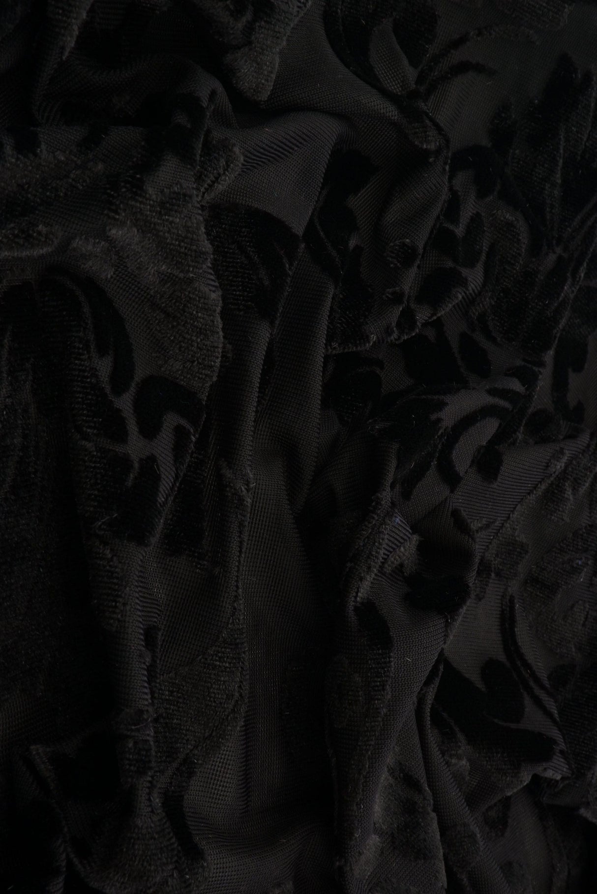Damask Velvet Burnout Fabric