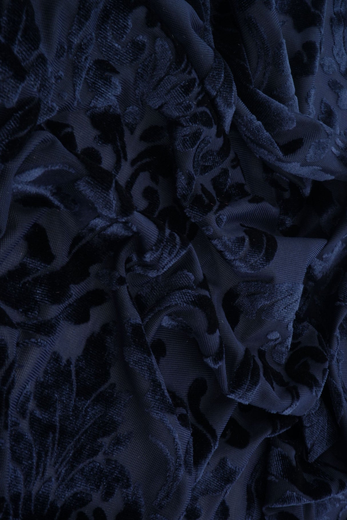 Damask Velvet Burnout Fabric