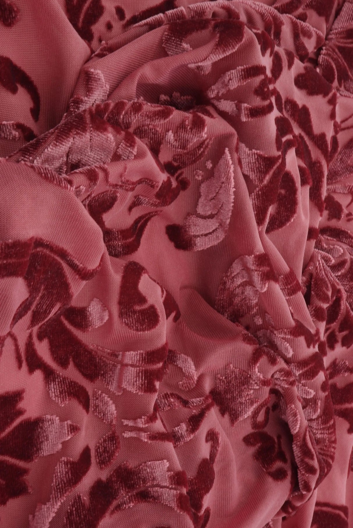 Damask Velvet Burnout Fabric 55" Wide