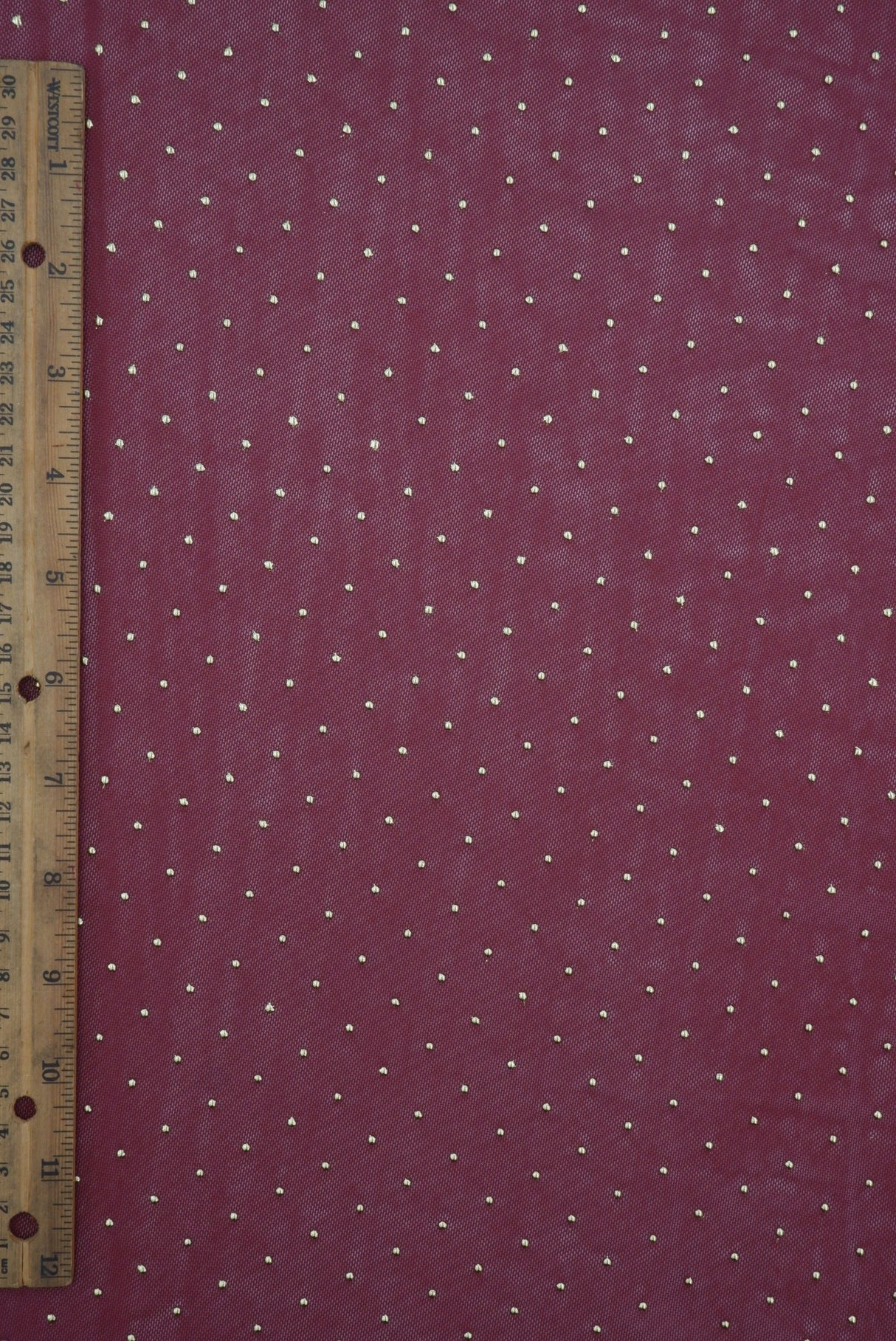 Foil Dot Stretch Mesh Fabric