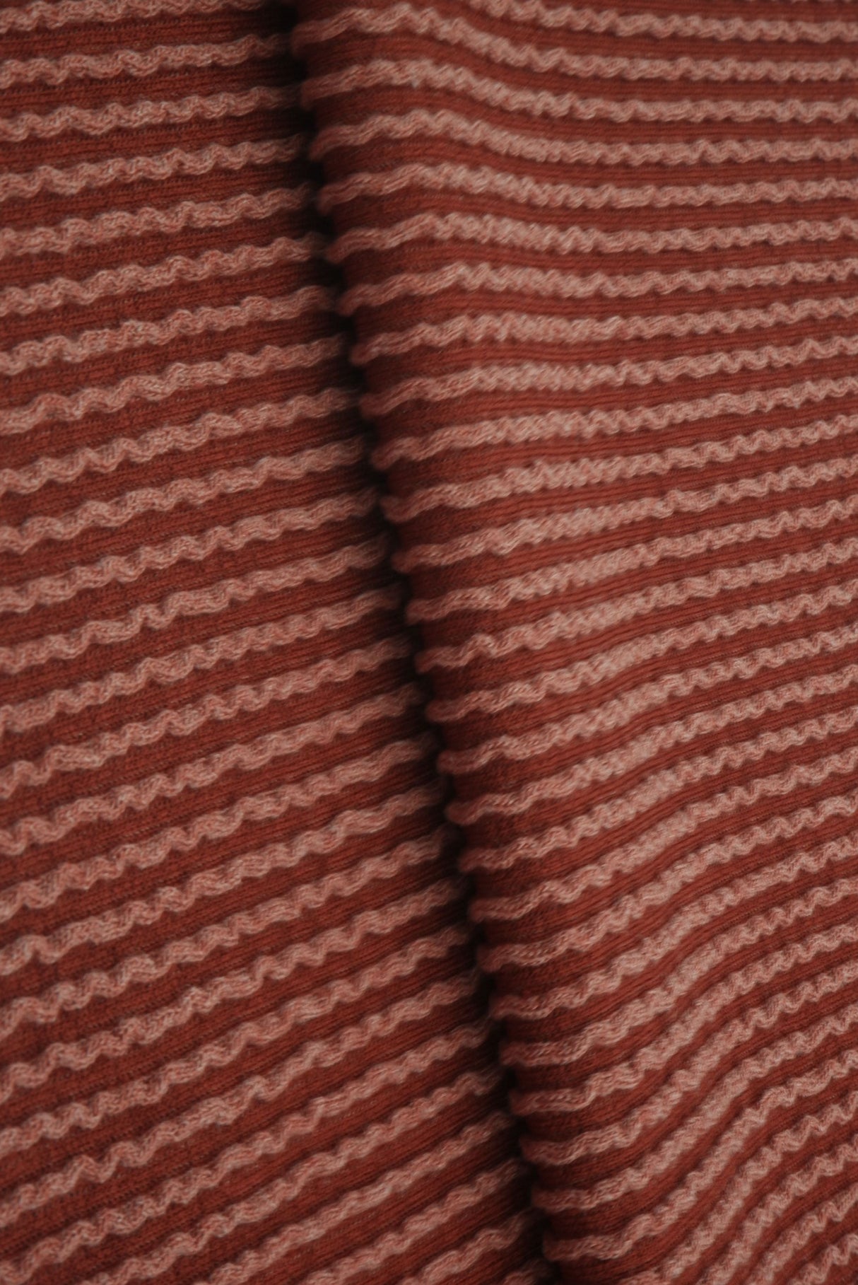 Jacquard Double Knit Rib Stretch Fabric