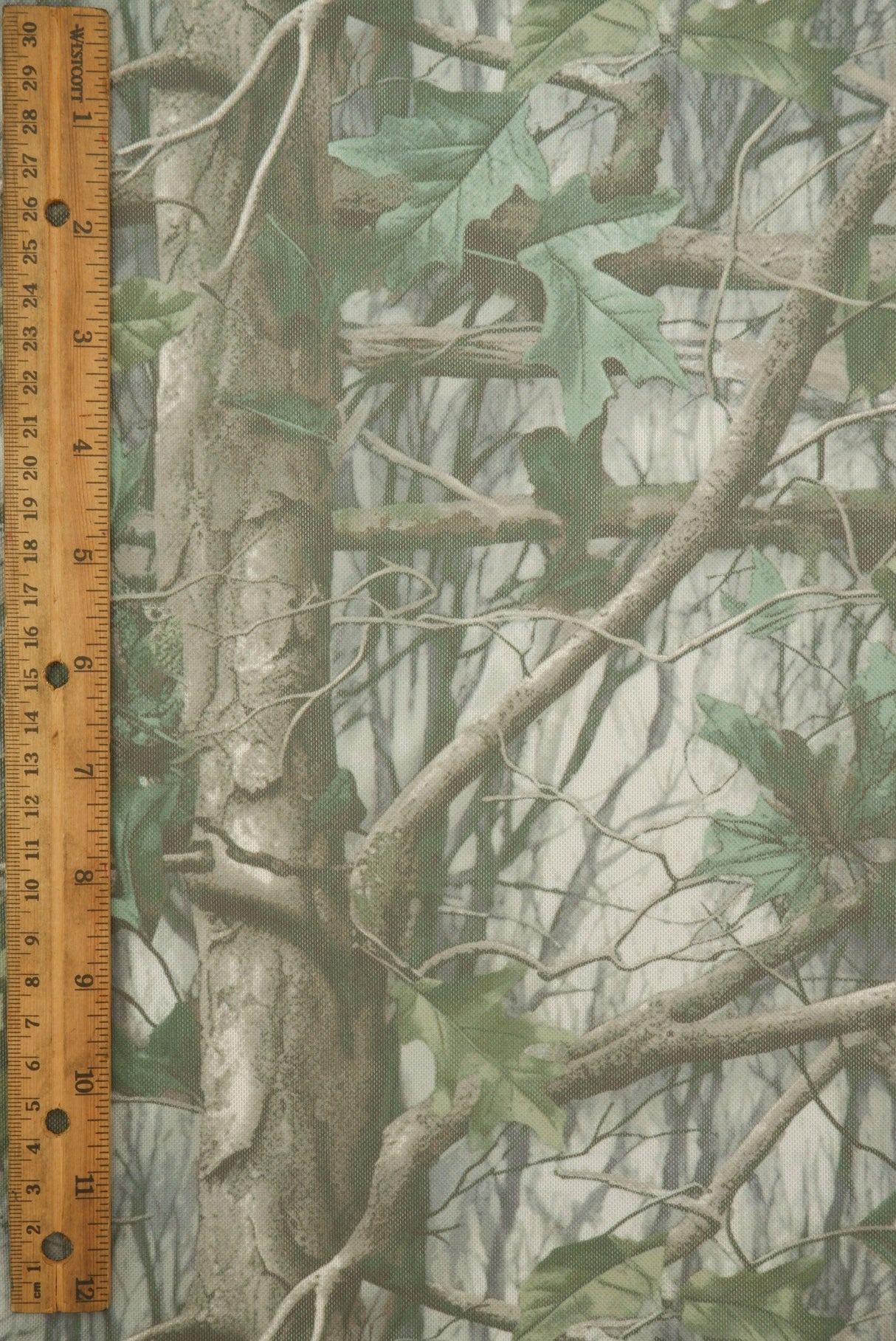 Printed Mesh Tree Camo Fabric