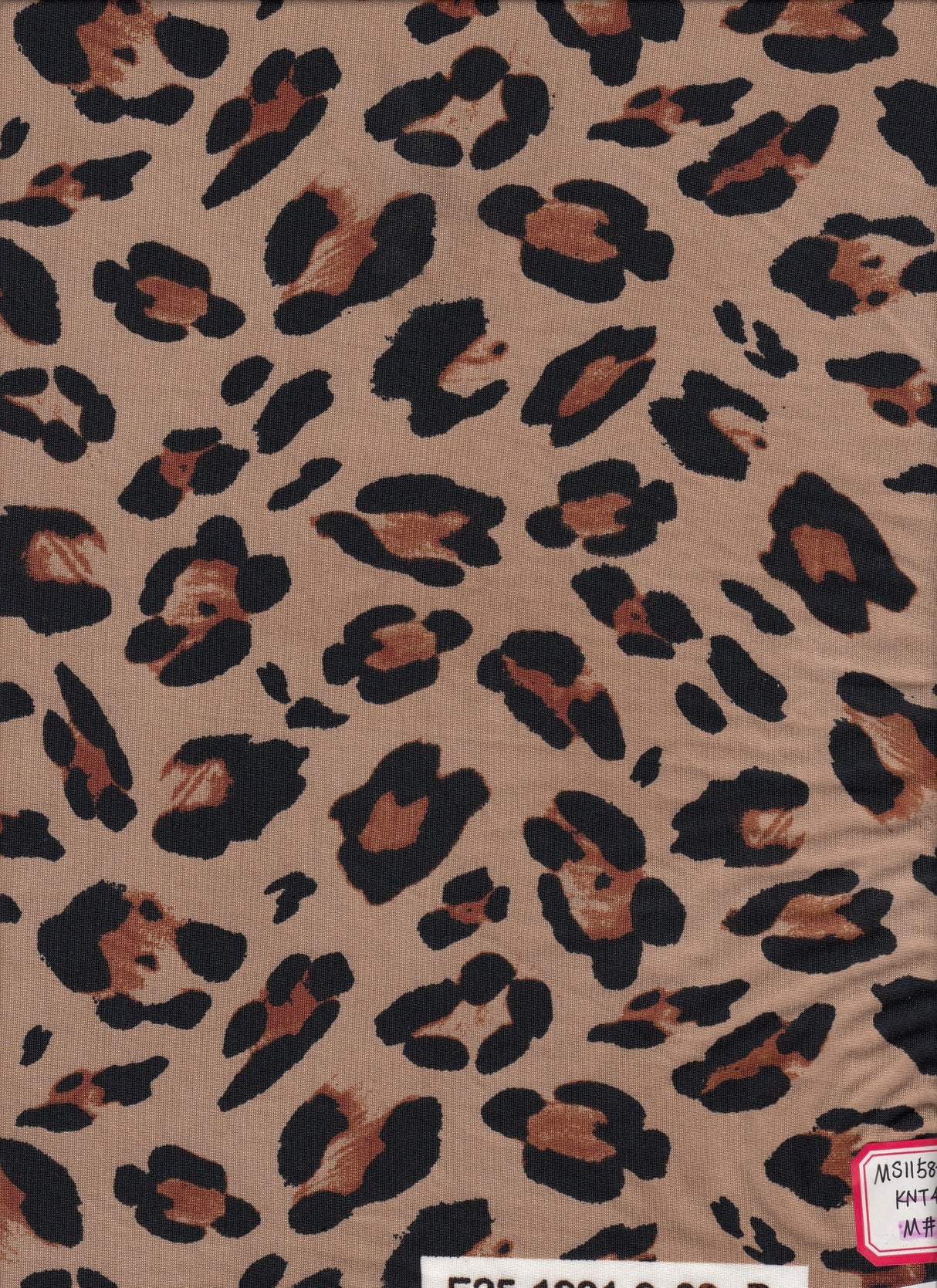 Leopard Print DTY Knit Fabric