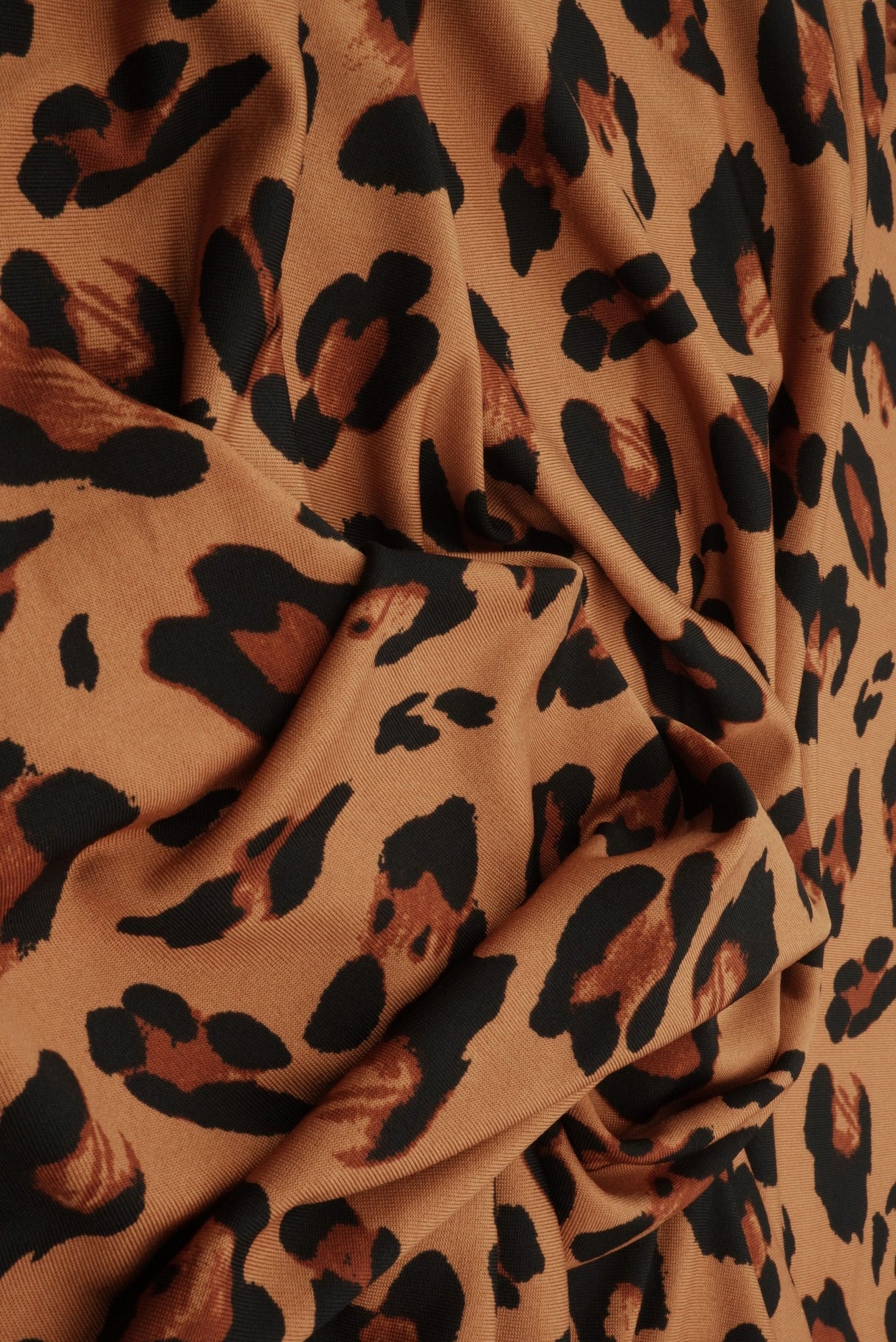 Leopard Print DTY Knit Fabric