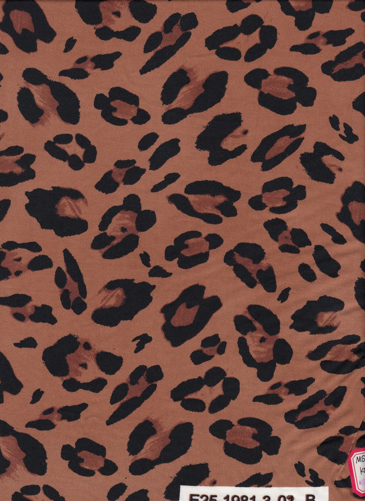 Leopard Print DTY Knit Fabric