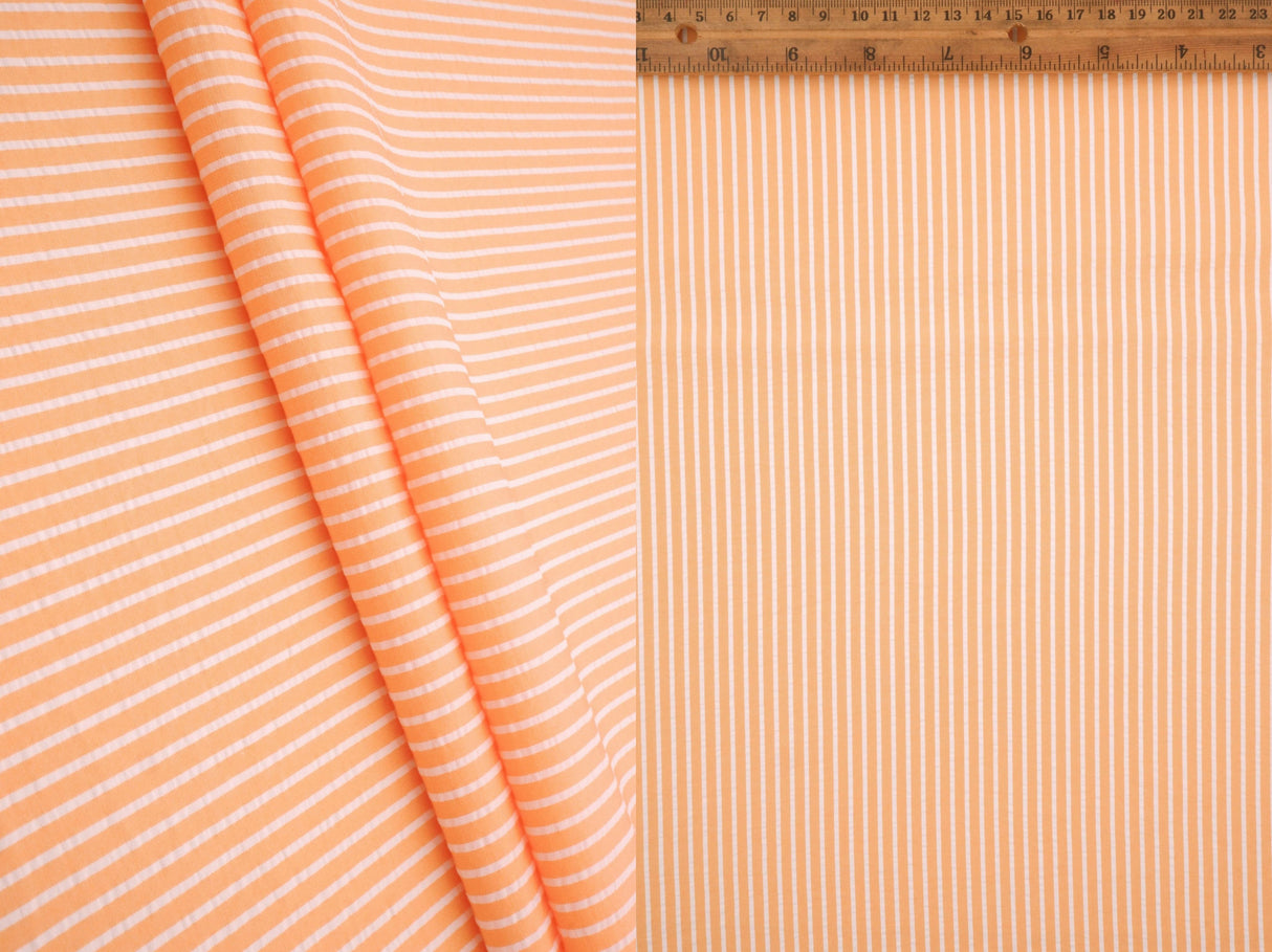 Seersucker Stripe Woven Fabric
