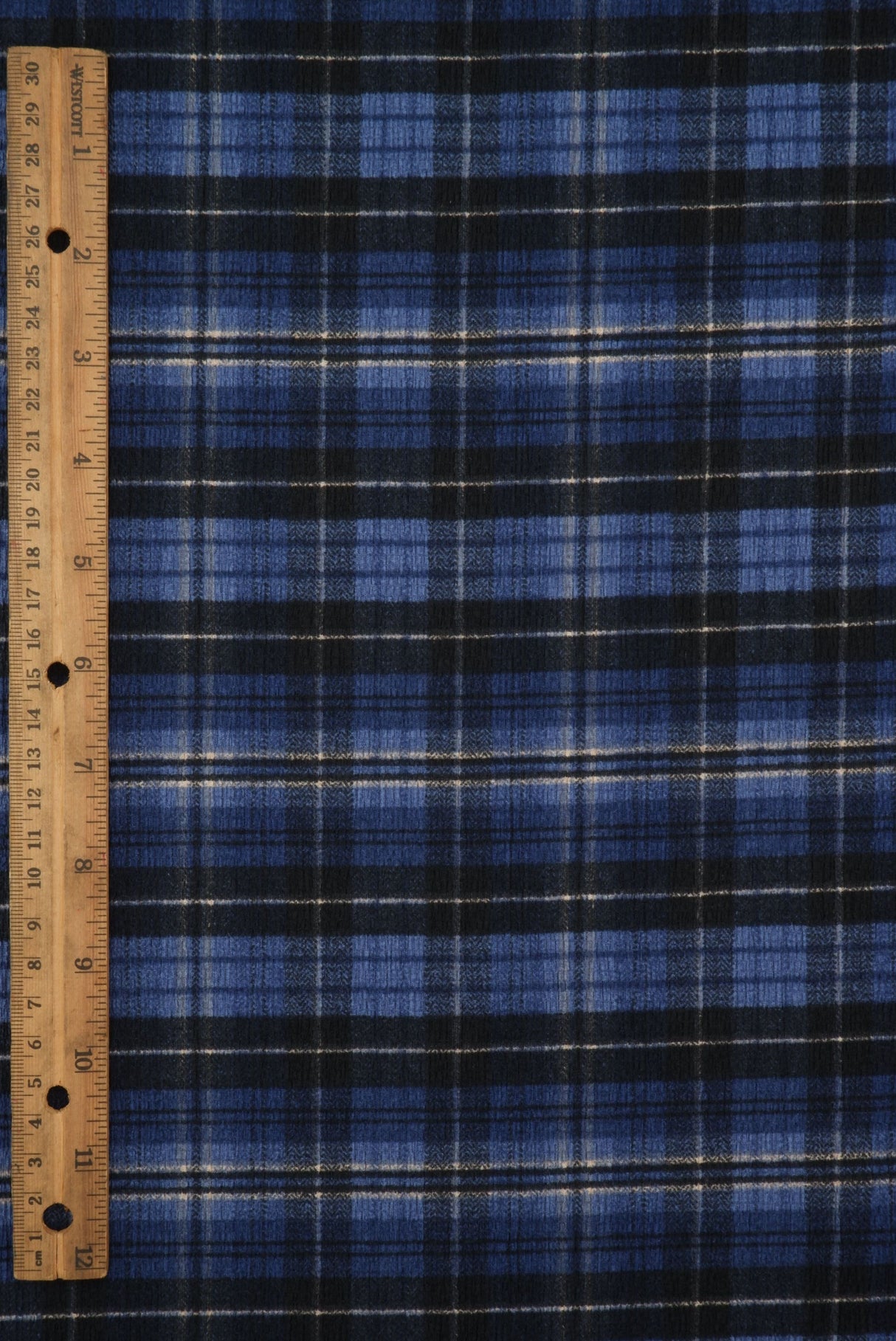 Plaid Ripple Jersey Print Fabric