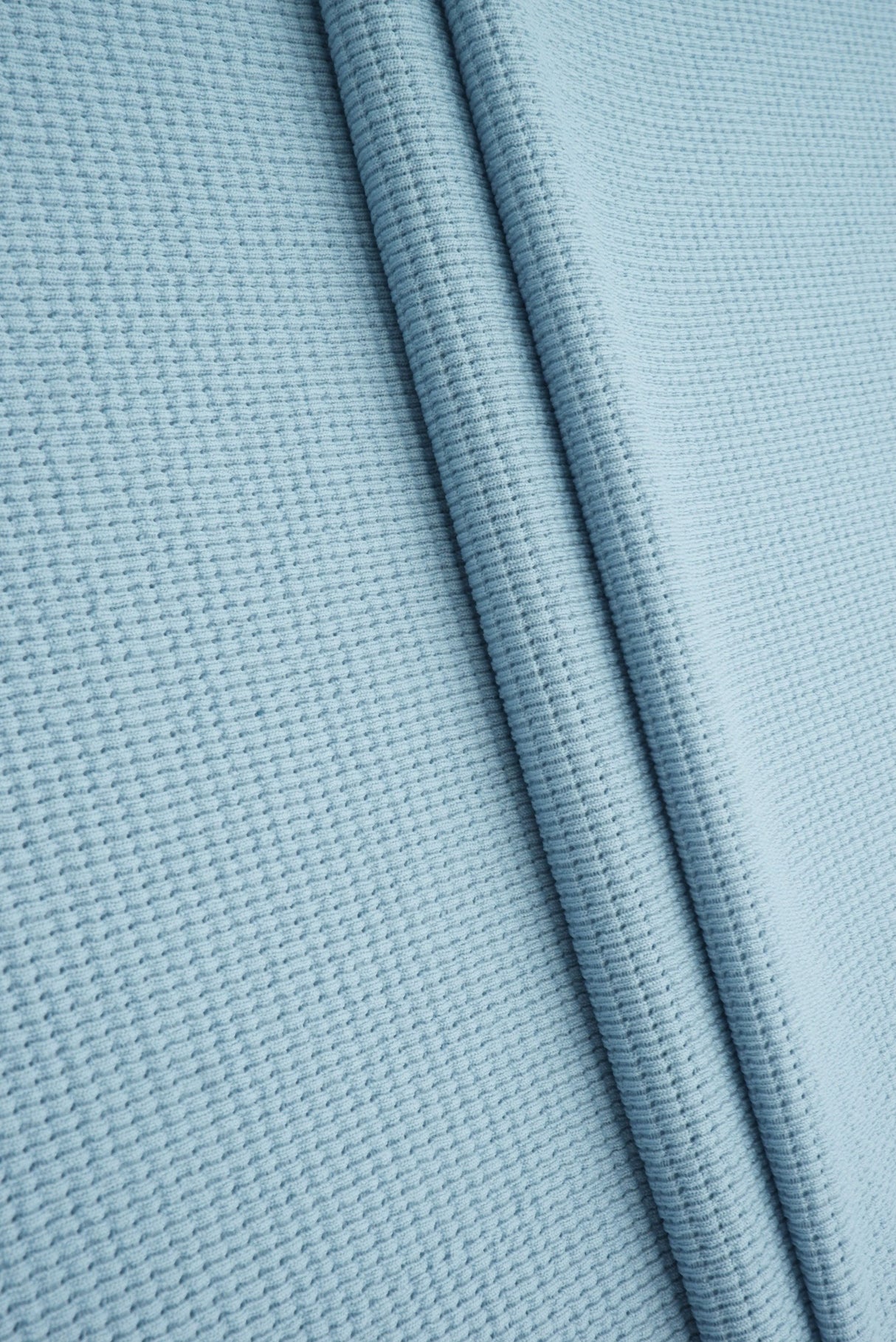 Waffle Double Knit Solid Fabric