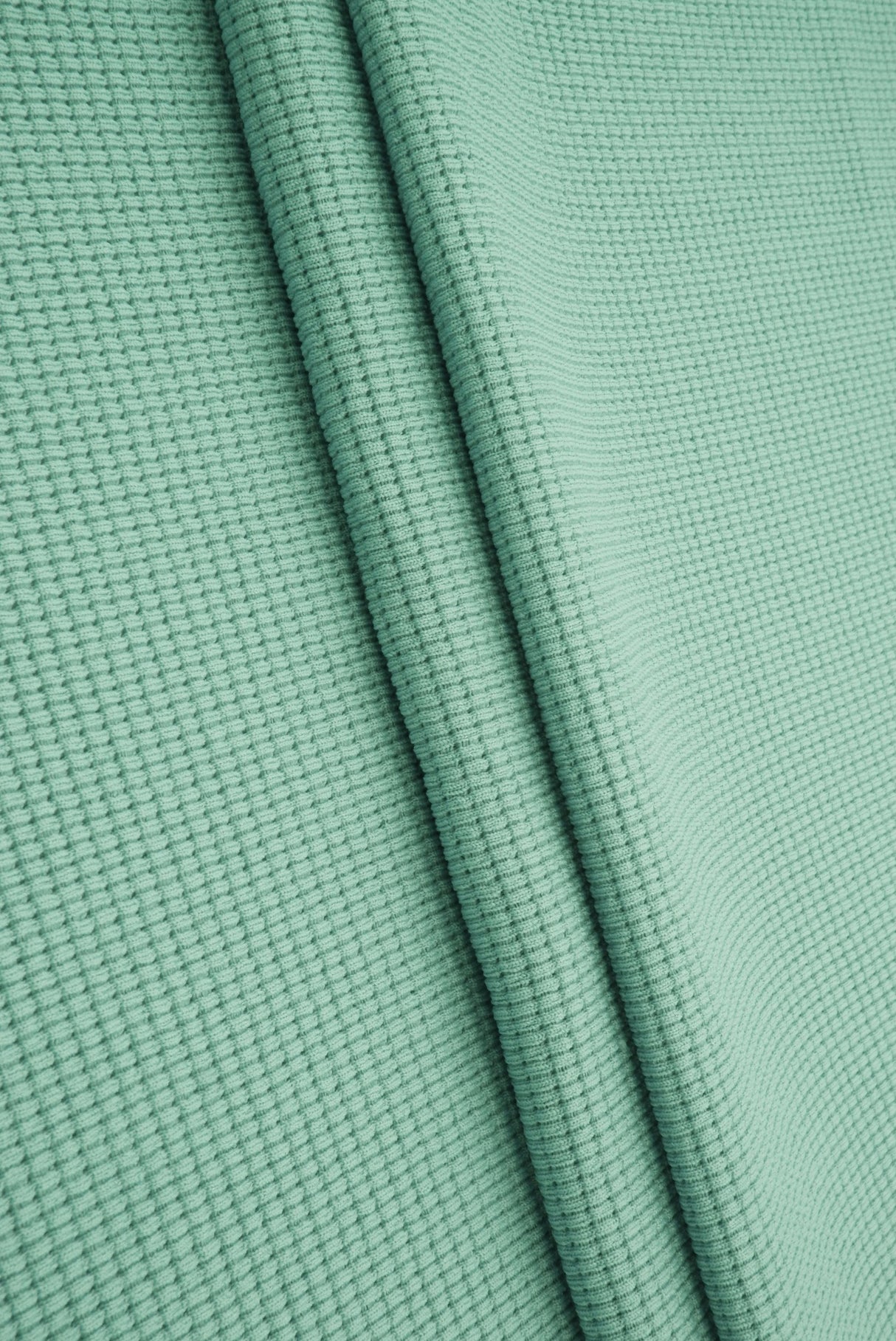 Waffle Double Knit Solid Fabric