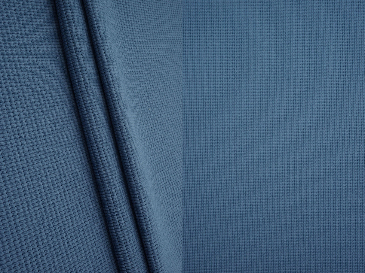 Waffle Double Knit Solid Fabric