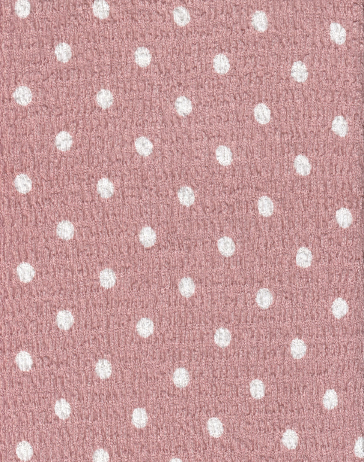 Polka Dot Crinkle Crepe Fabric