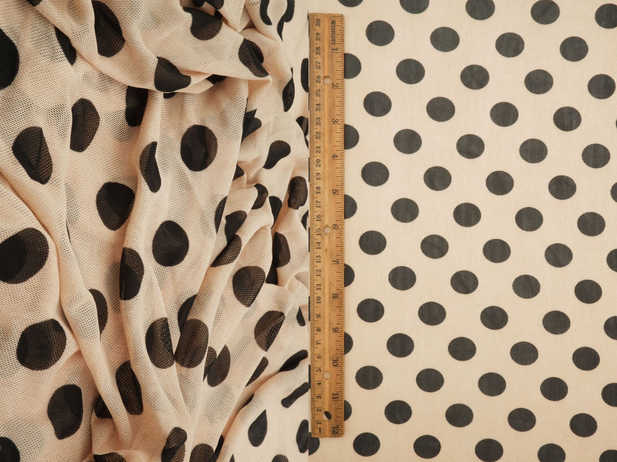 Polka Dot Mesh Print