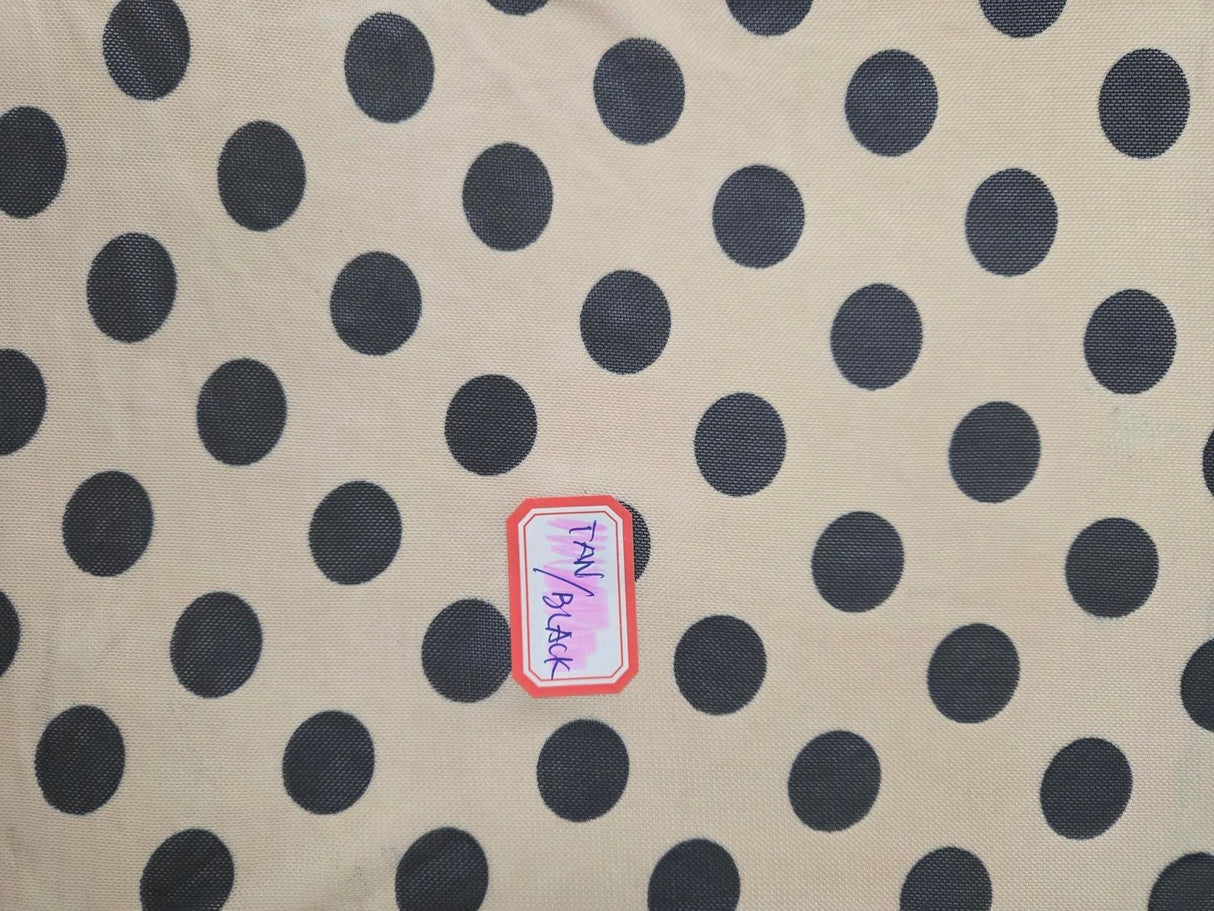 Polka Dot Mesh Print