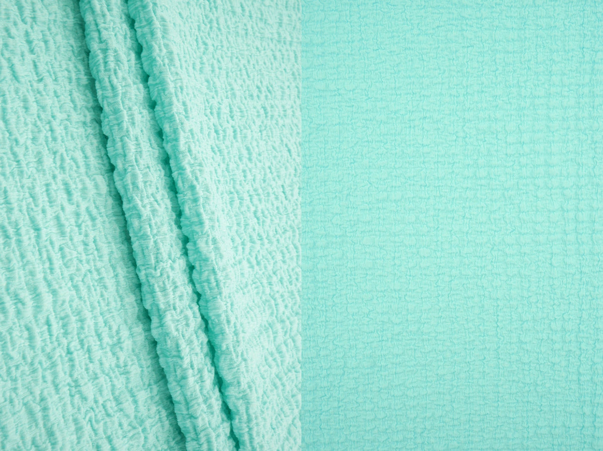 Waffle Crepe Solid Knit Fabric
