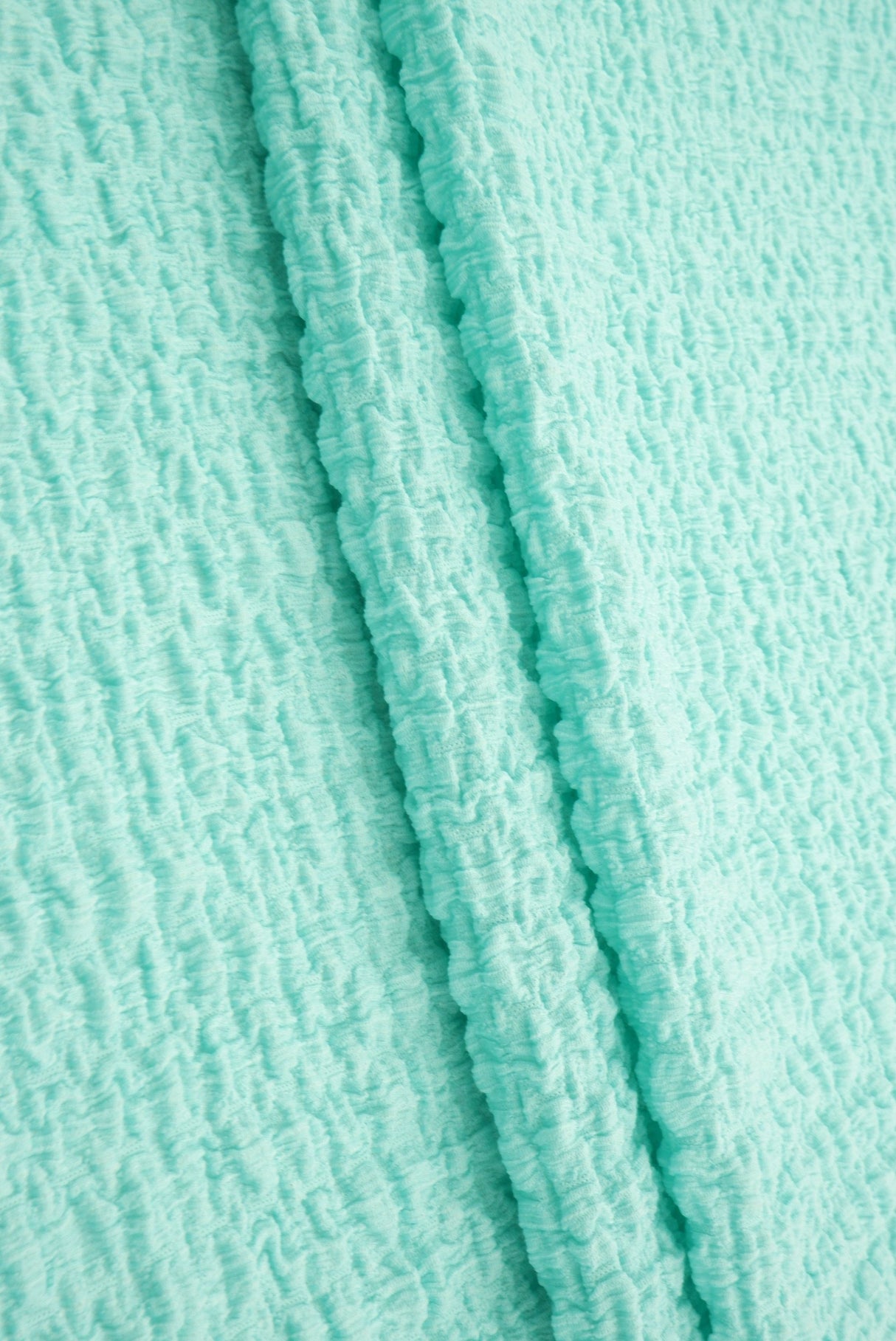 Waffle Crepe Solid Knit Fabric